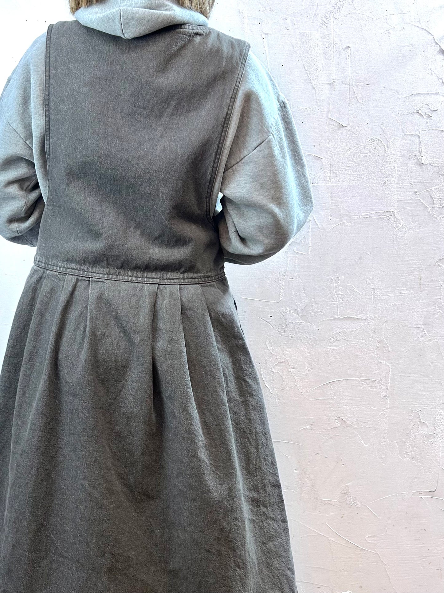 Vintage Denim Over Dress 〜Woor rich〜 MADE IN USA [L29115］