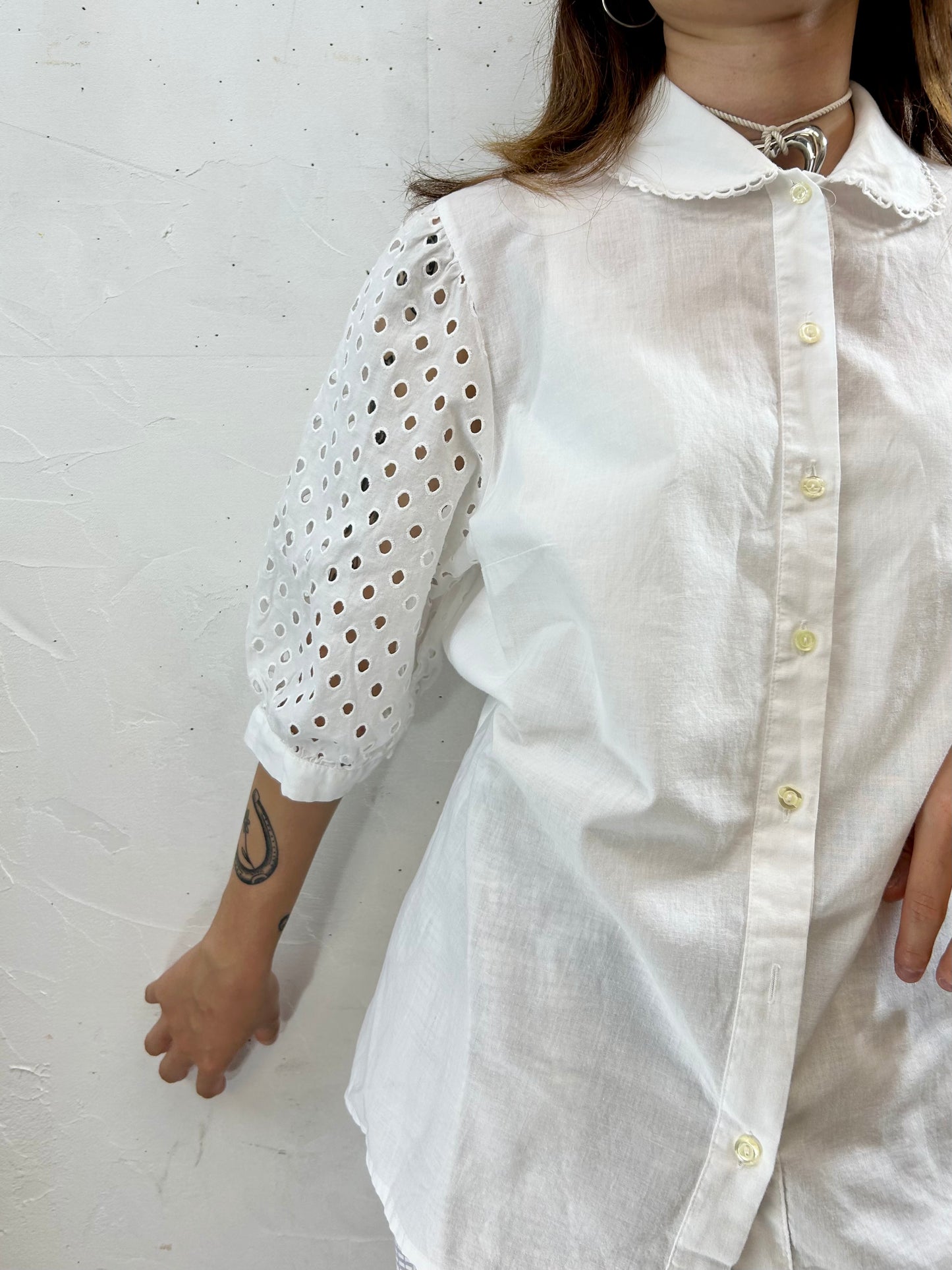 Vintage White Blouse [G27897]