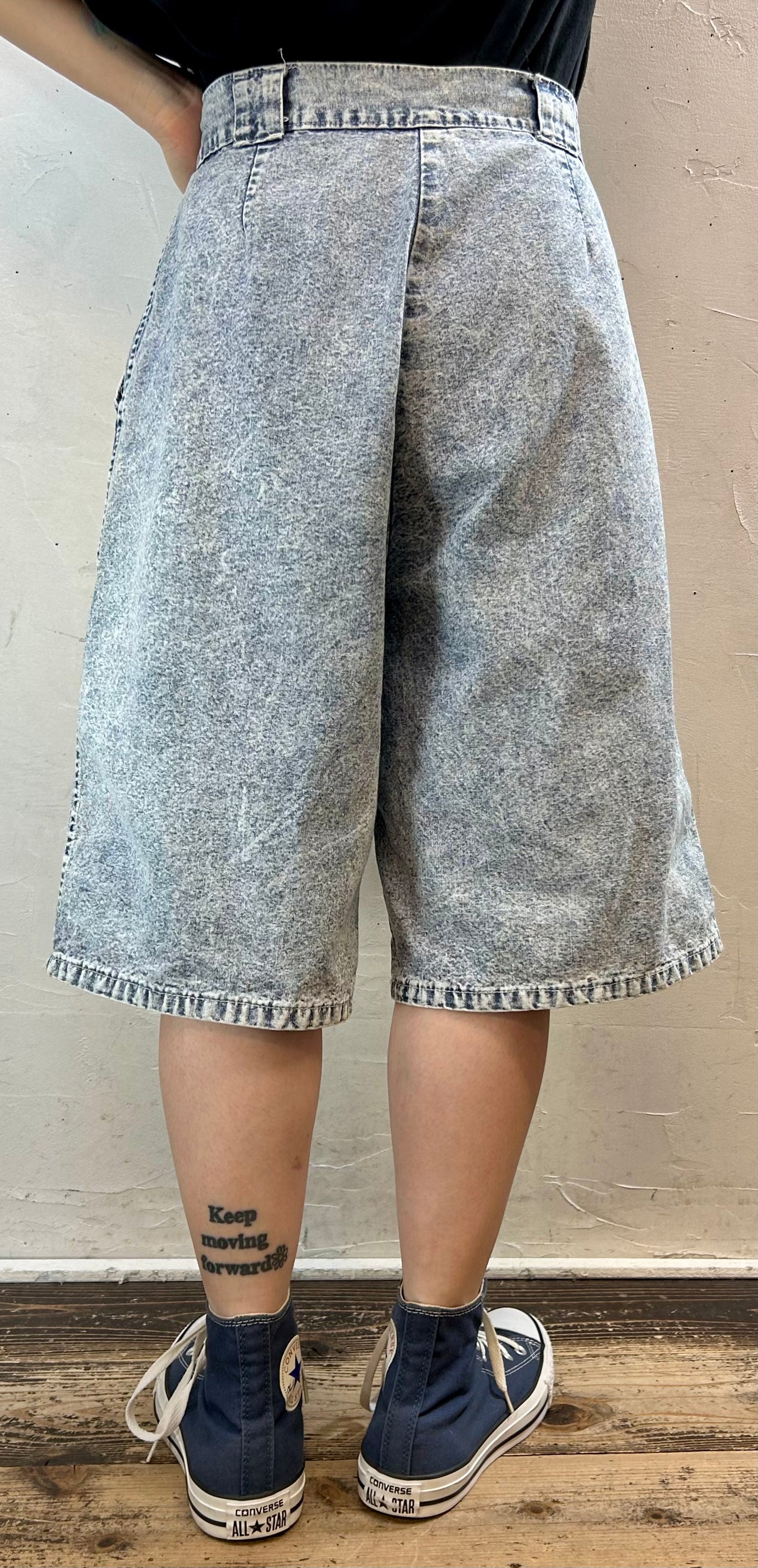 Vintage Chemical Denim Short Pants [F27275]