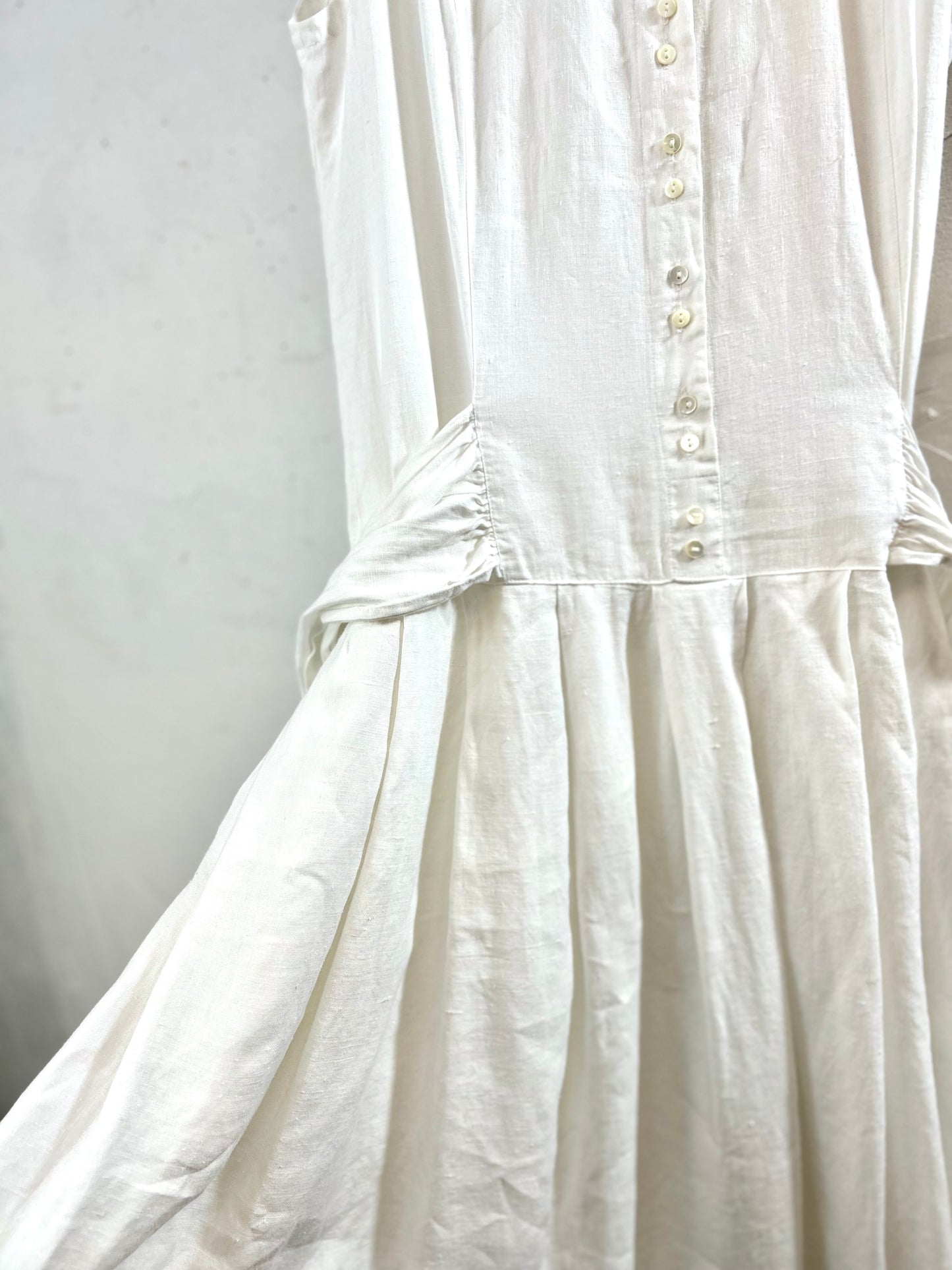 Vintage Linen Dress [D29985]