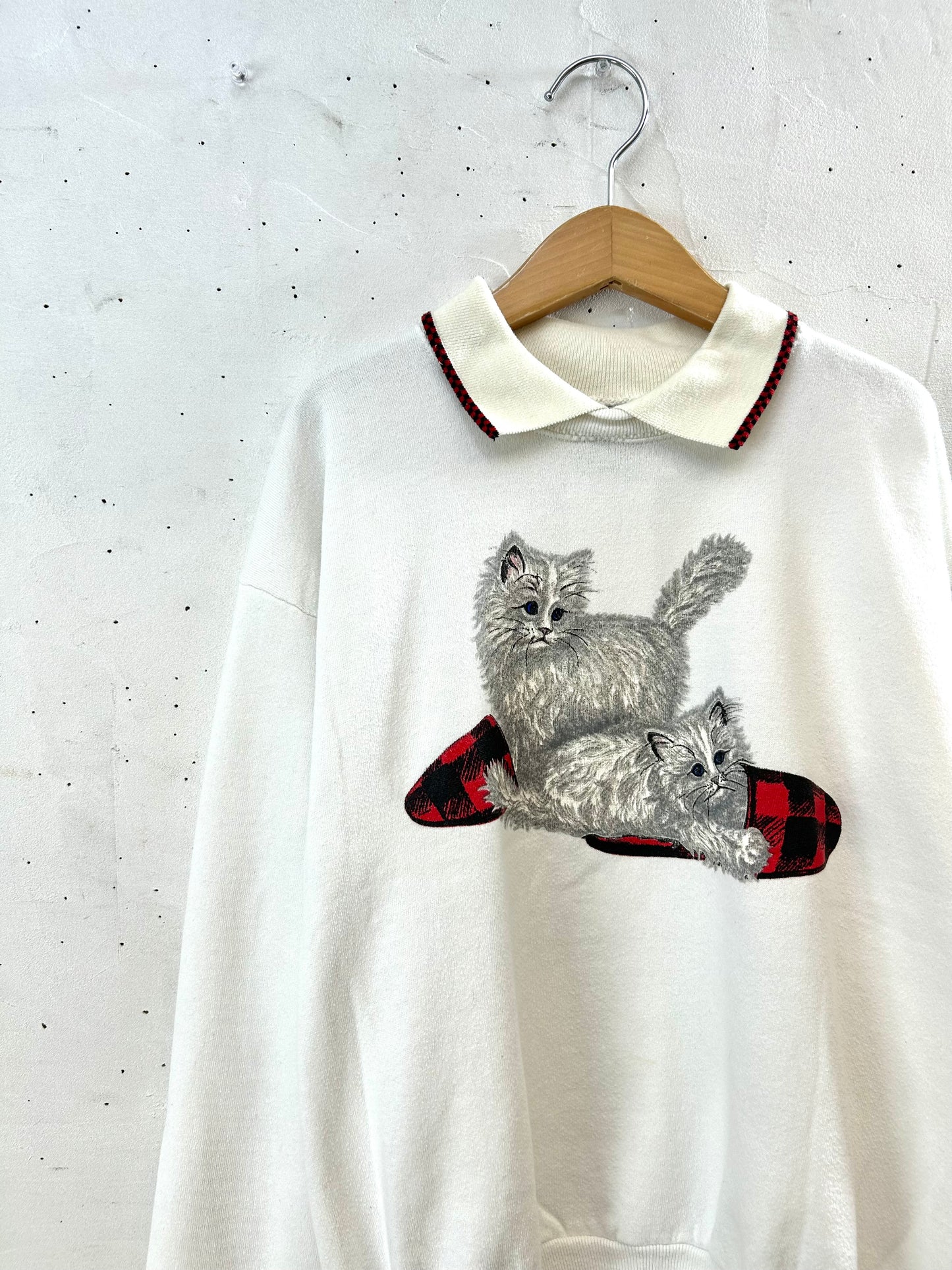 Vintage Hand Painted Sweat MADE IN USA [I28446]