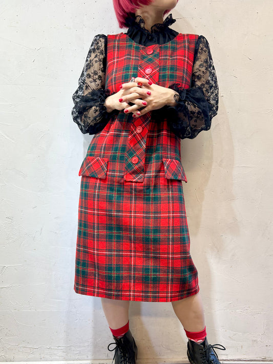 Vintage Plaid Dress 〜PENDLETON〜 [K25596]