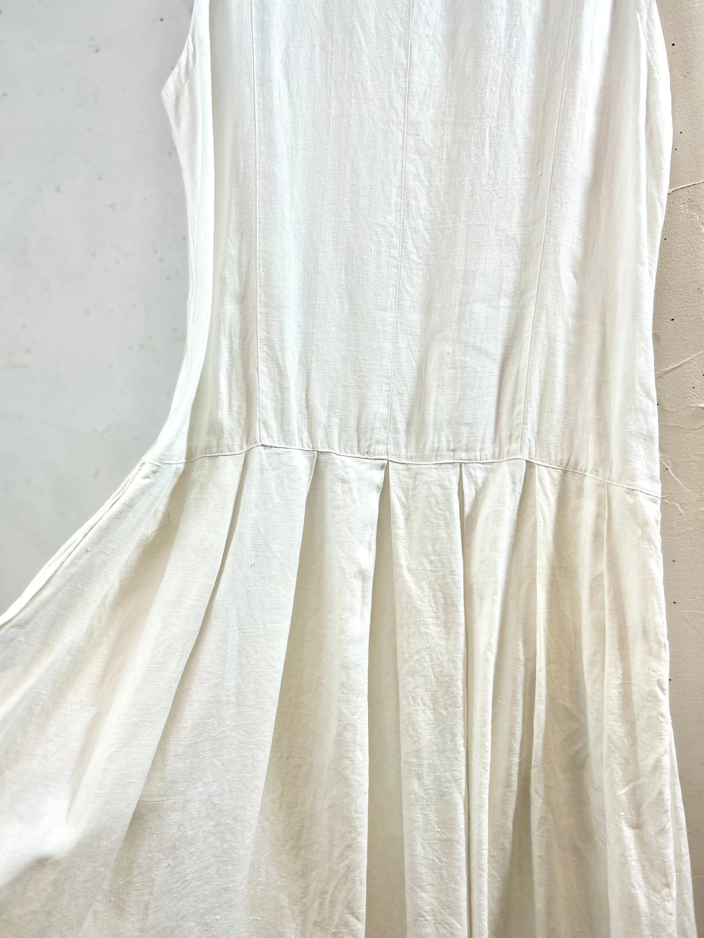 Vintage Linen Dress [D29985]