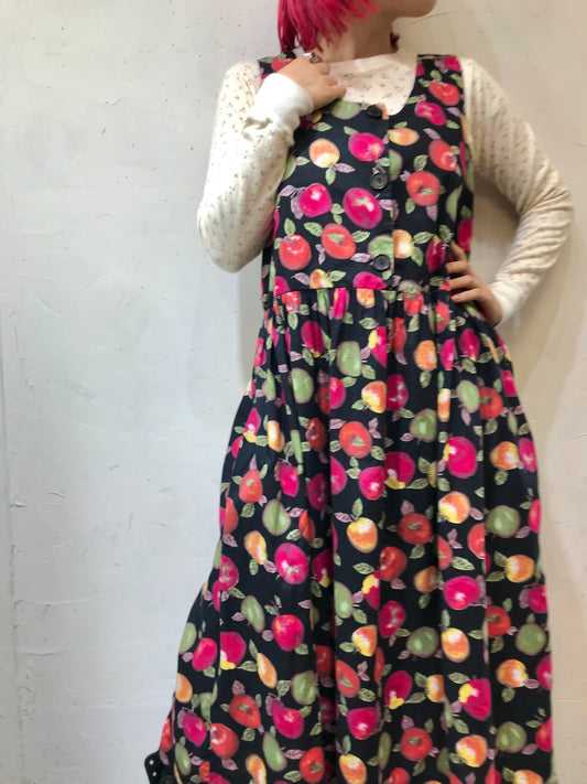 Vintage Apple Over Dress [J25152]