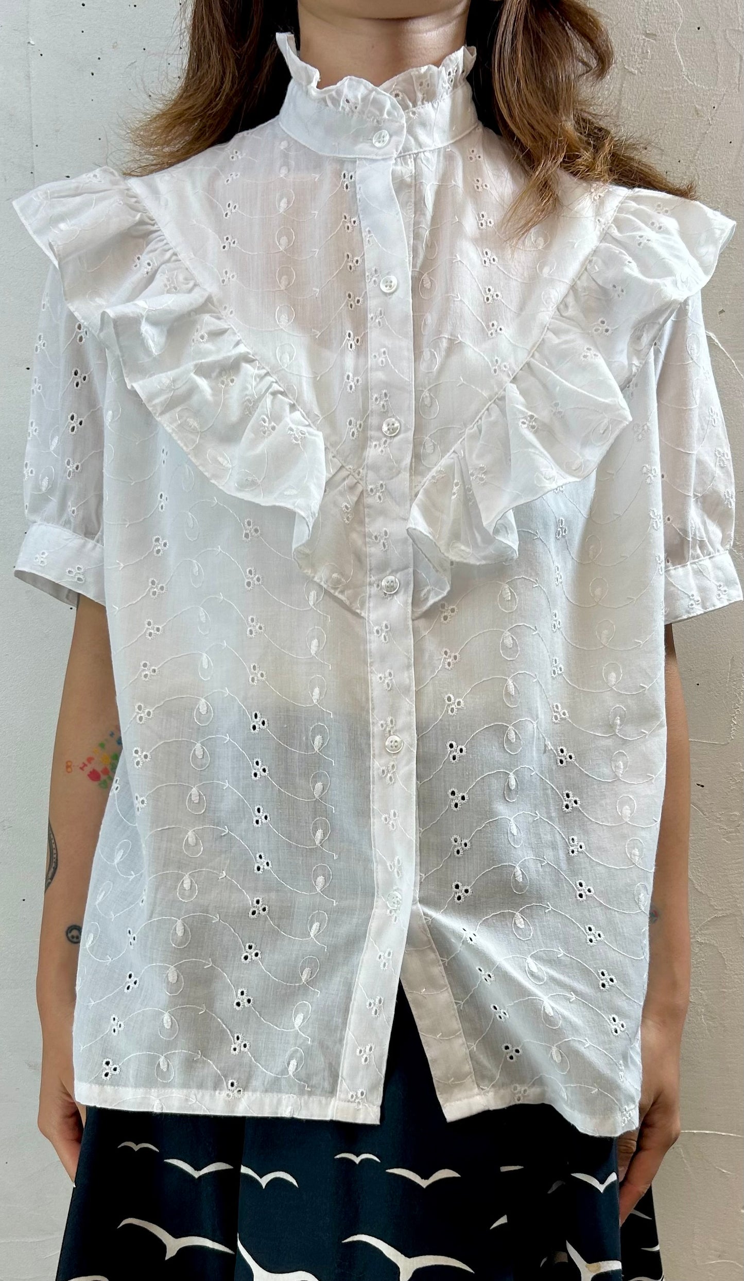 Vintage White Blouse [G27899]