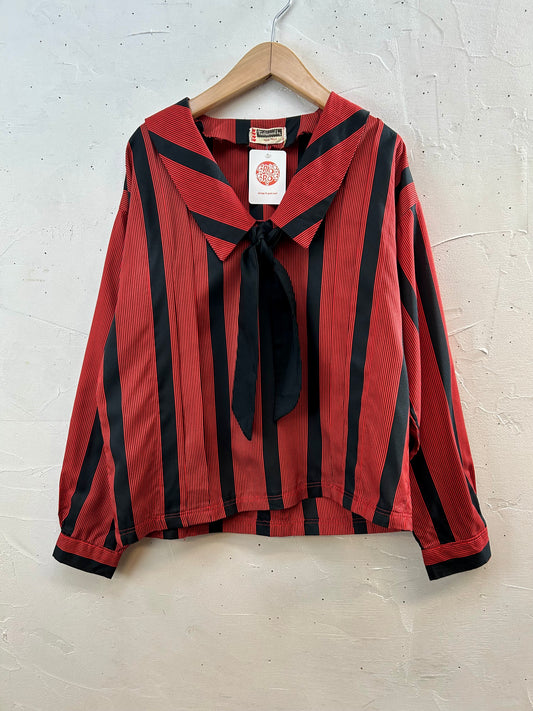 Vintage Stripe Blouse [J28674]