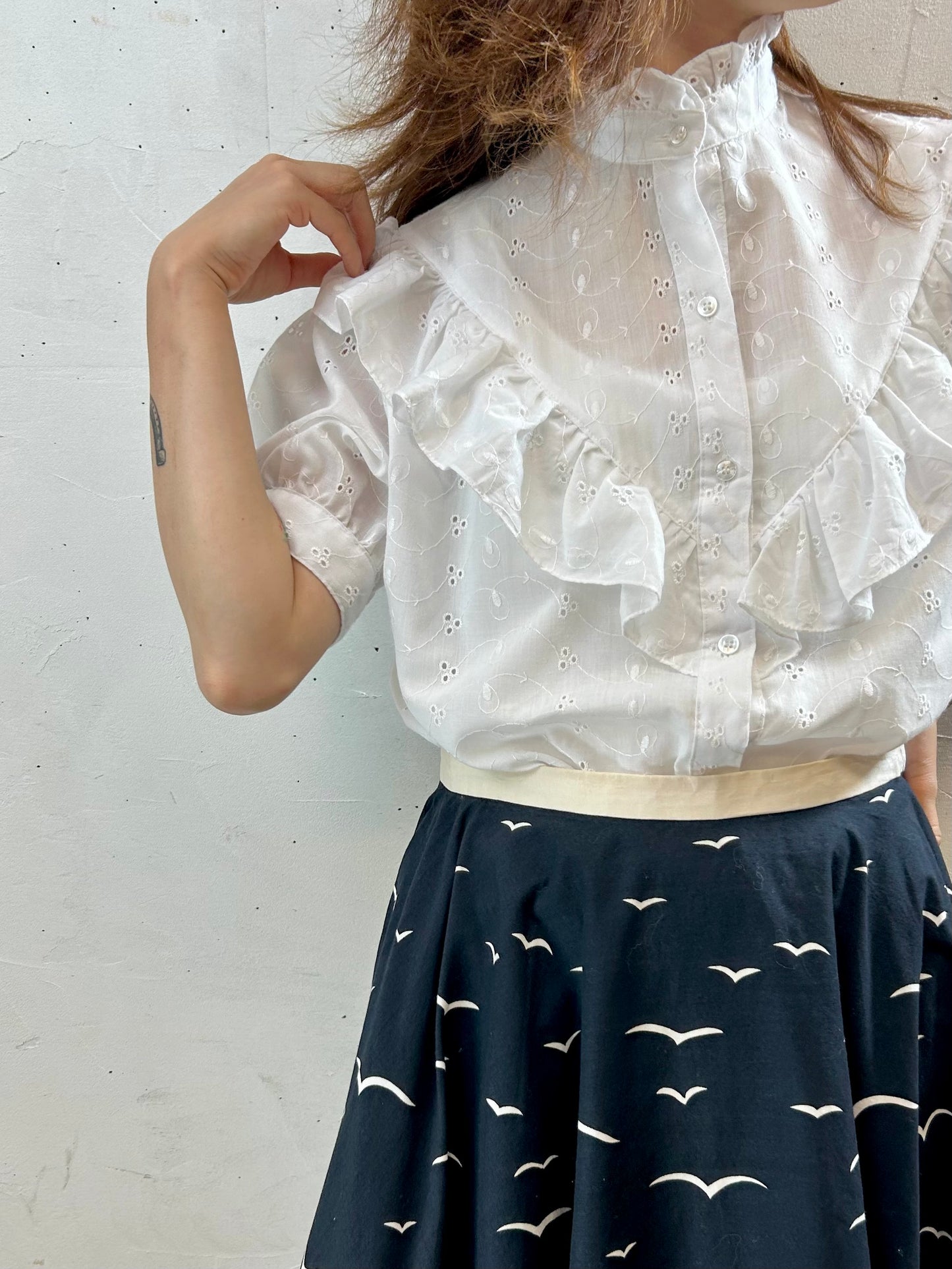 Vintage White Blouse [G27899]