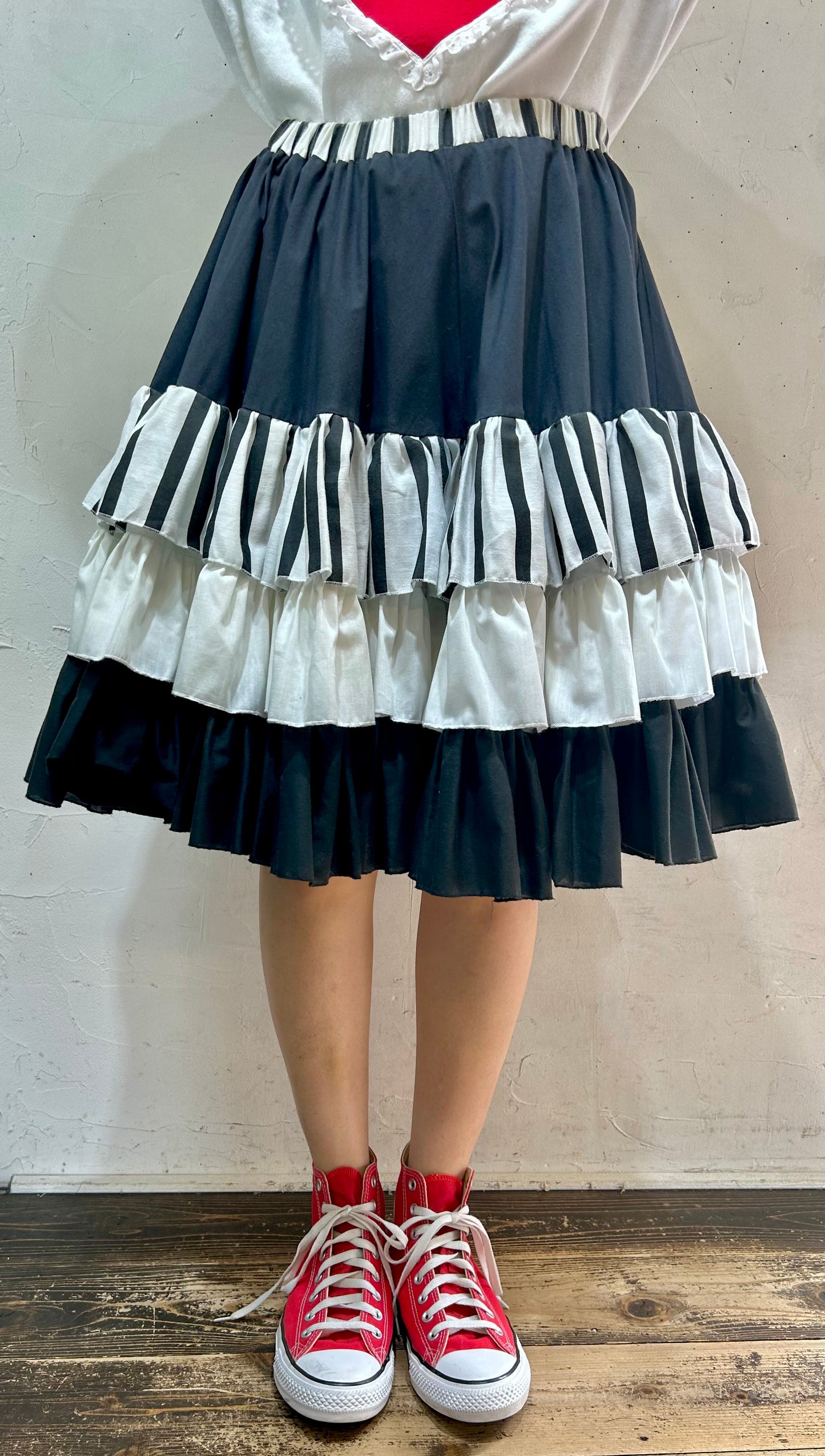 Vintage Tiered Skirt [I24958]