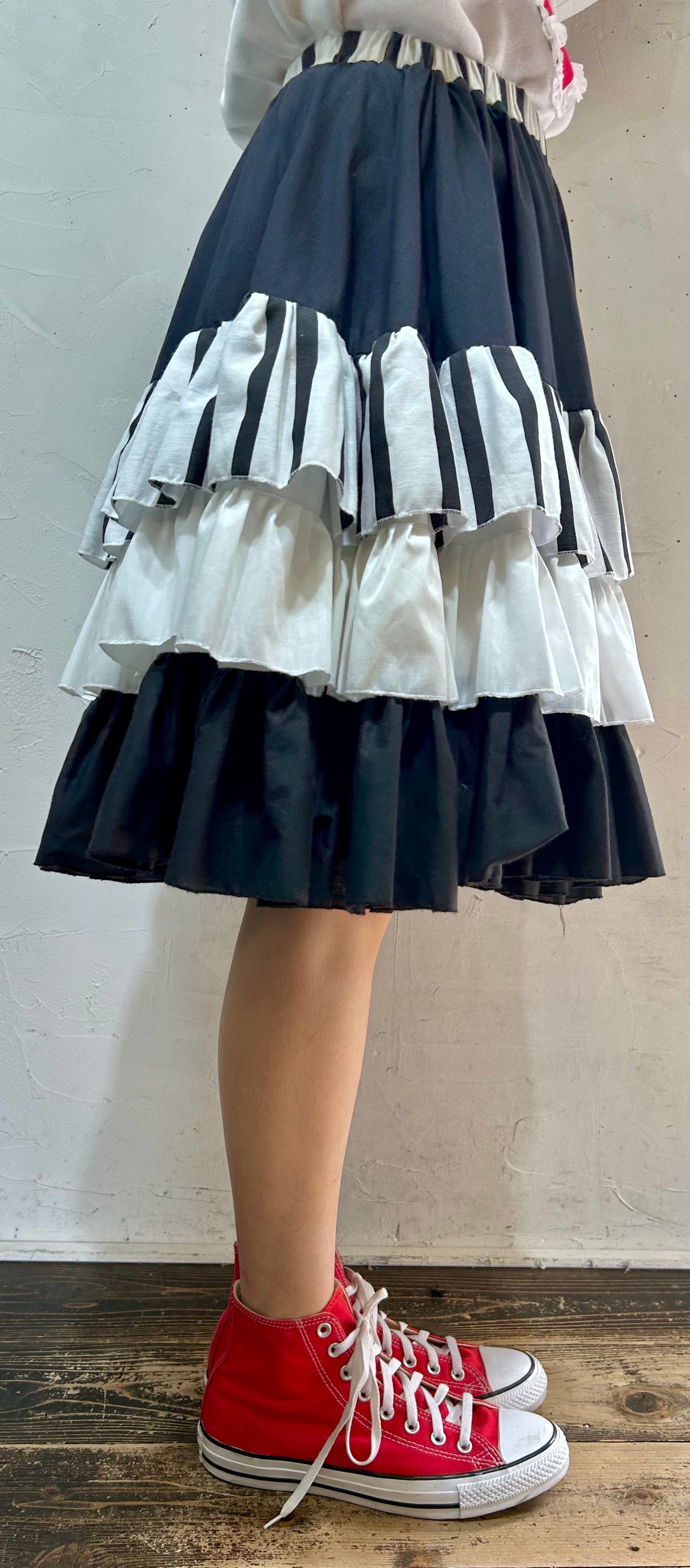 Vintage Tiered Skirt [I24958]