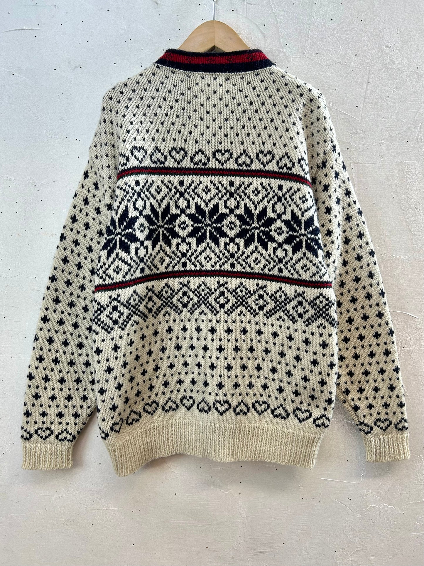 Vintage Nordic Knit Cardigan MADE IN USA〜L.L.Bean〜 [K28887]