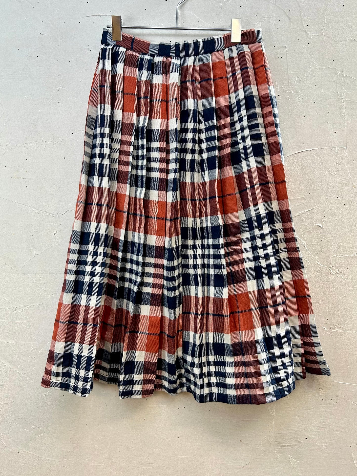 Vintage Plaid Skirt [J28669]