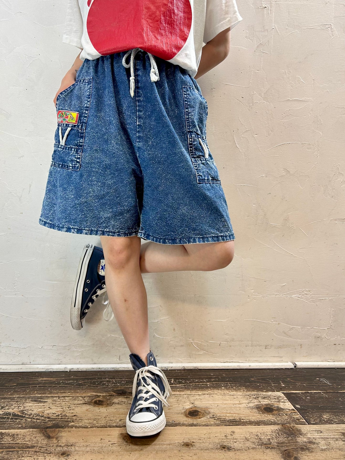 Vintage Denim Short Pants [F27274]