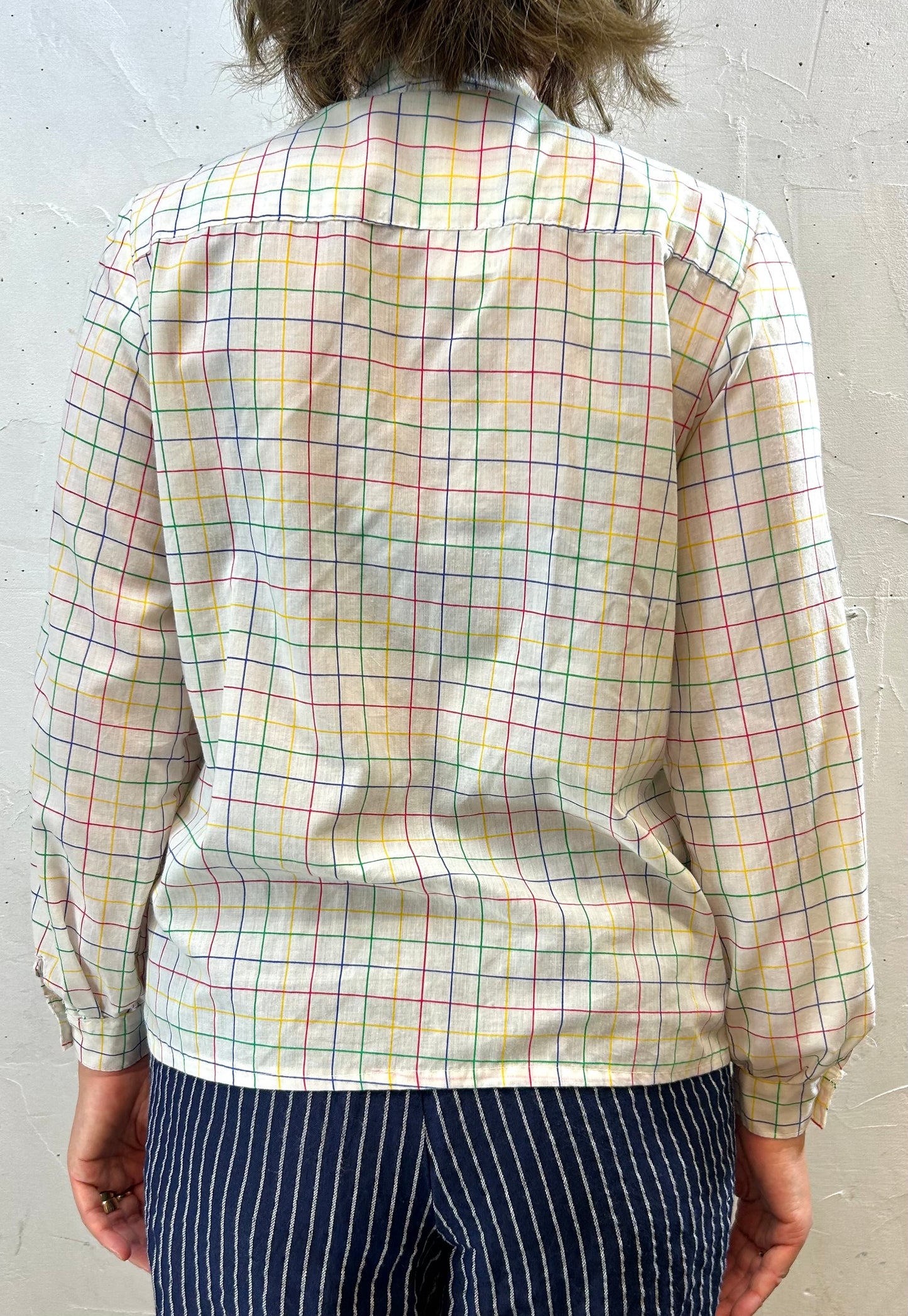 Vintage Blouse FABRIDUE EN FRANCE  [H28238]