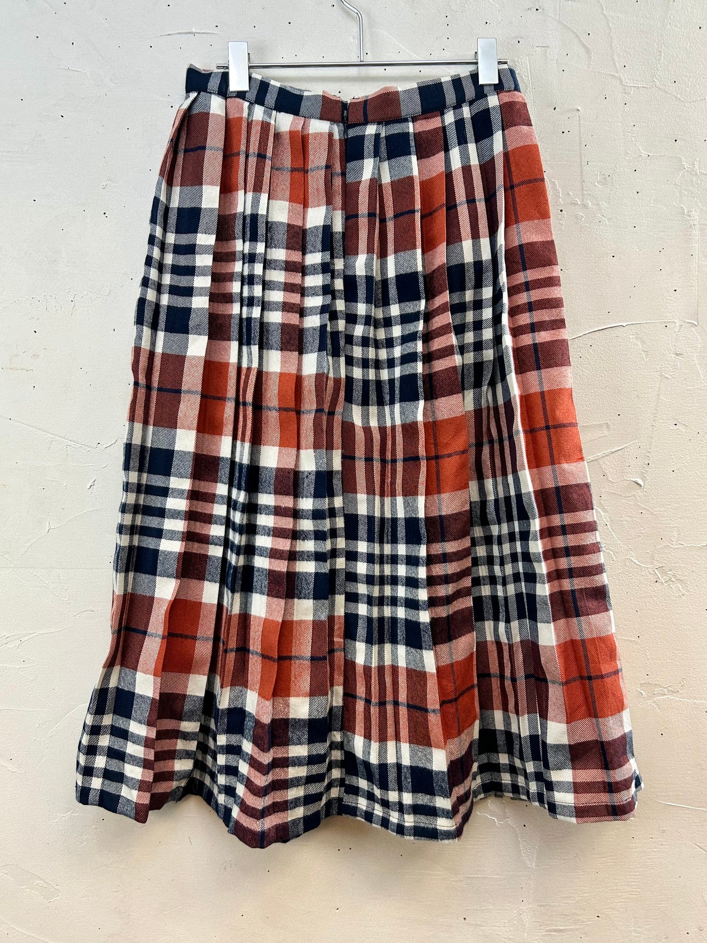 Vintage Plaid Skirt [J28669]