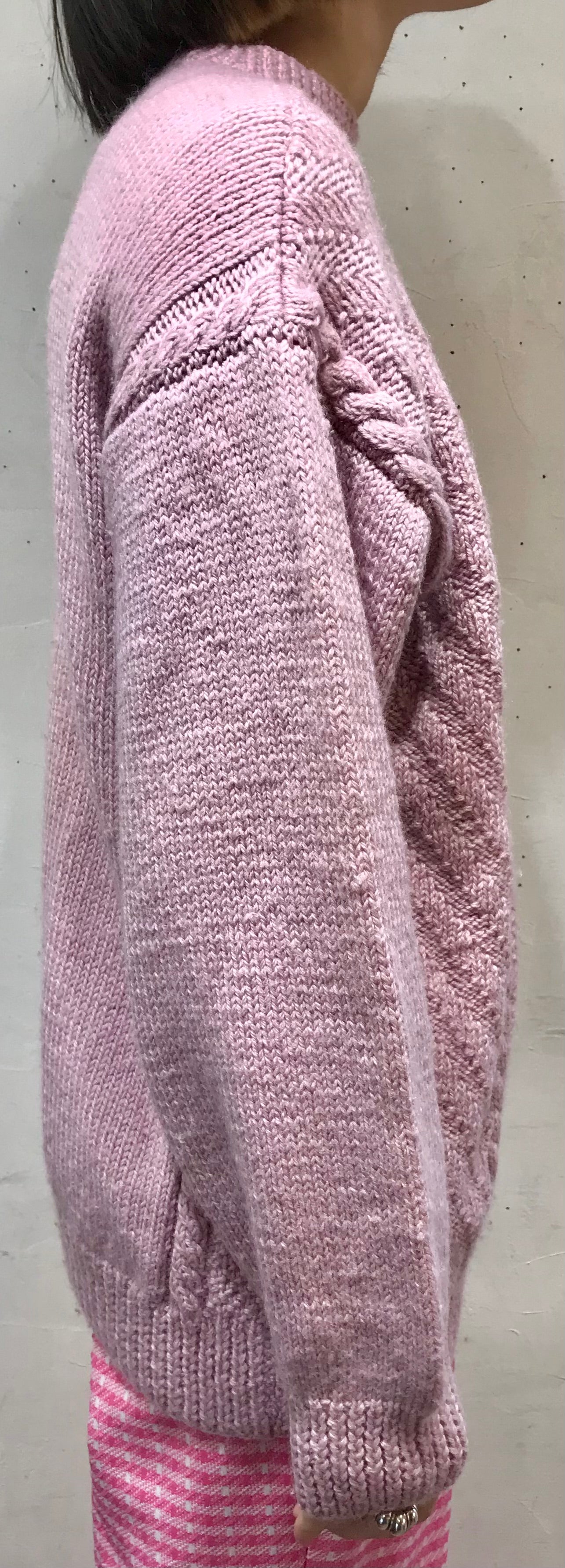 Vintage Wool Hand Knit Sweater [A25982]