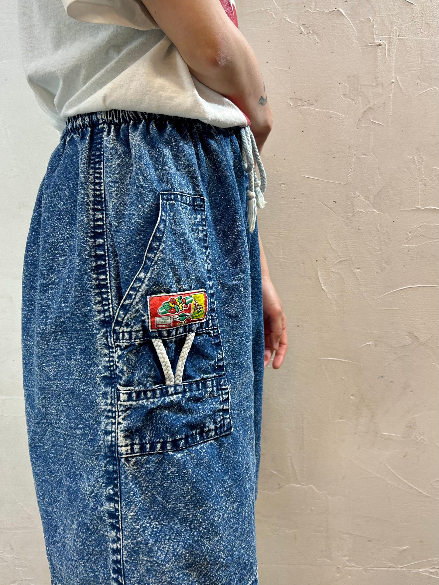 Vintage Denim Short Pants [F27274]