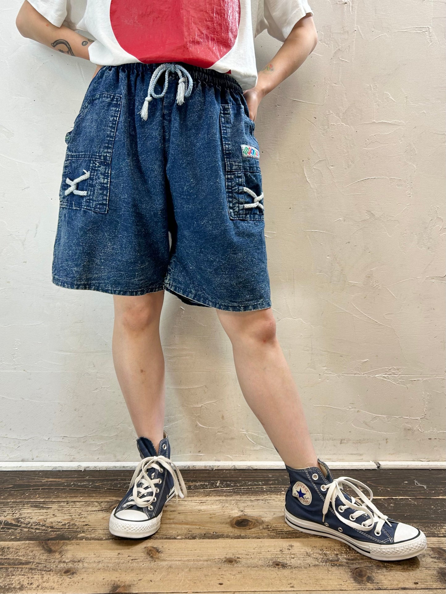 Vintage Denim Short Pants [E27273]