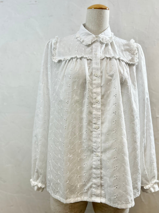 Vintage White Blouse [E30205]
