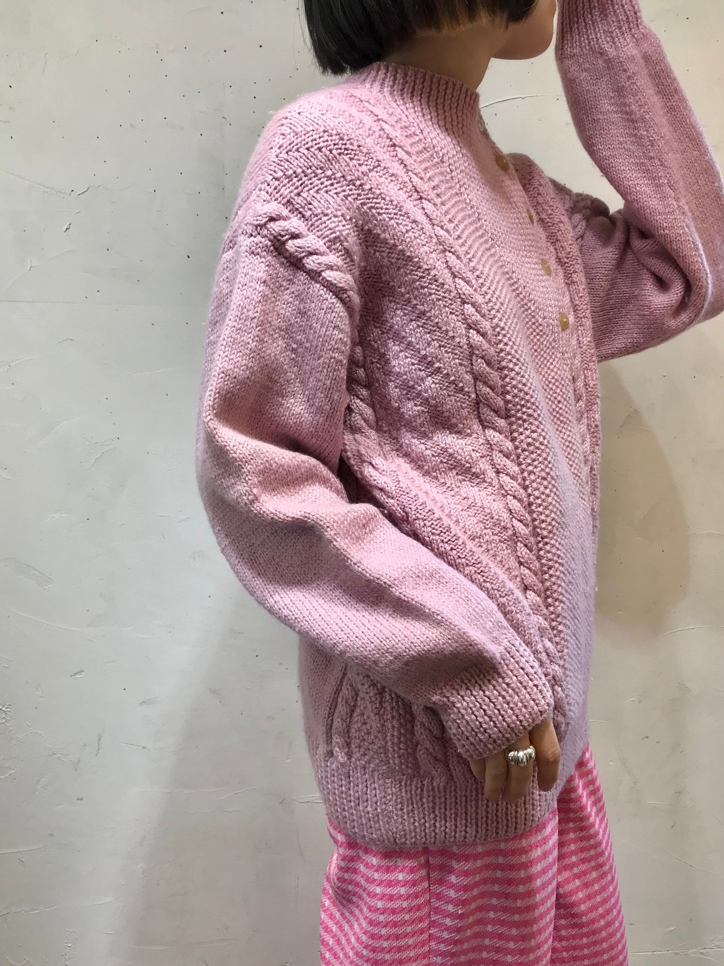 Vintage Wool Hand Knit Sweater [A25982]