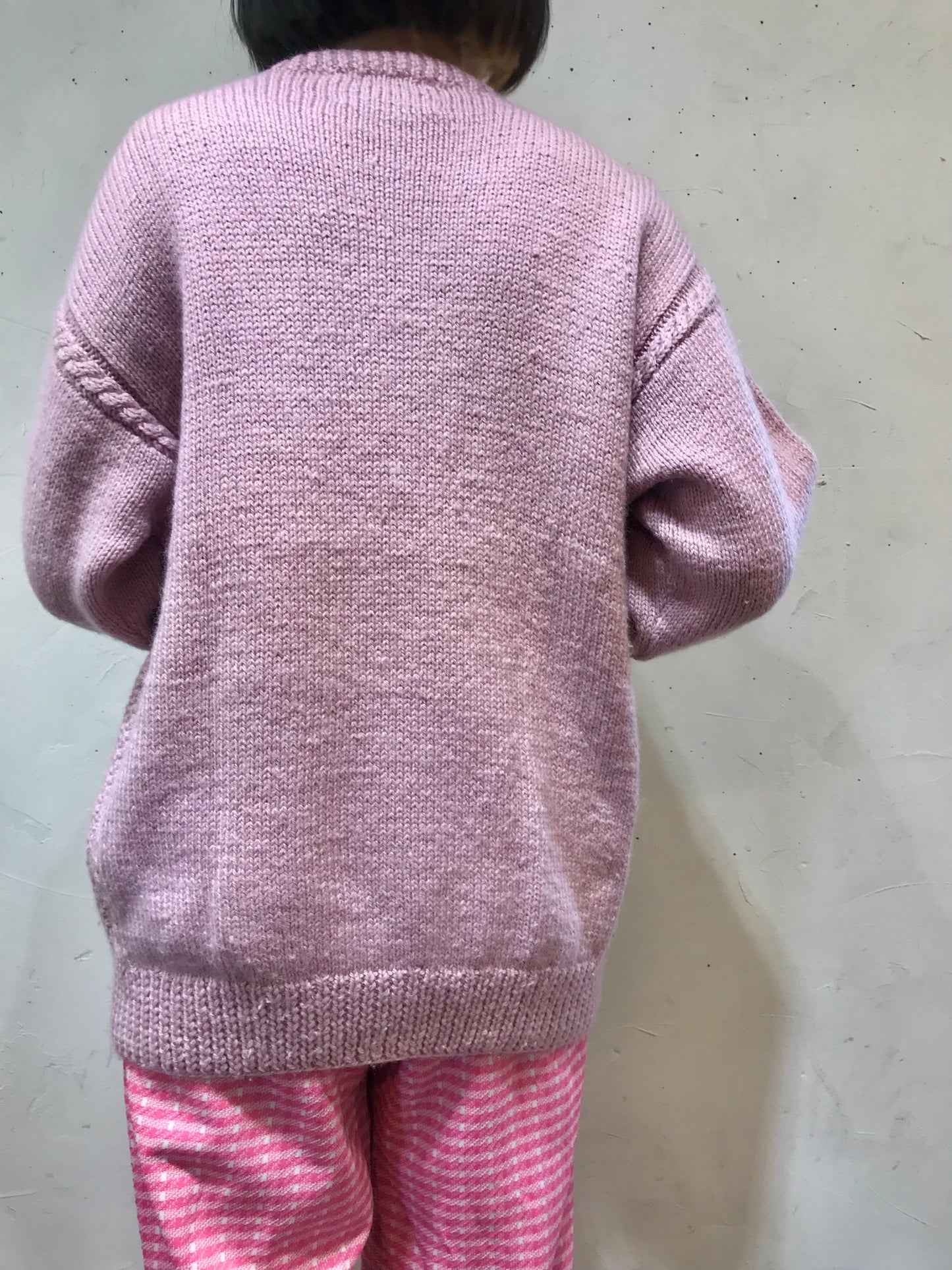 Vintage Wool Hand Knit Sweater [A25982]