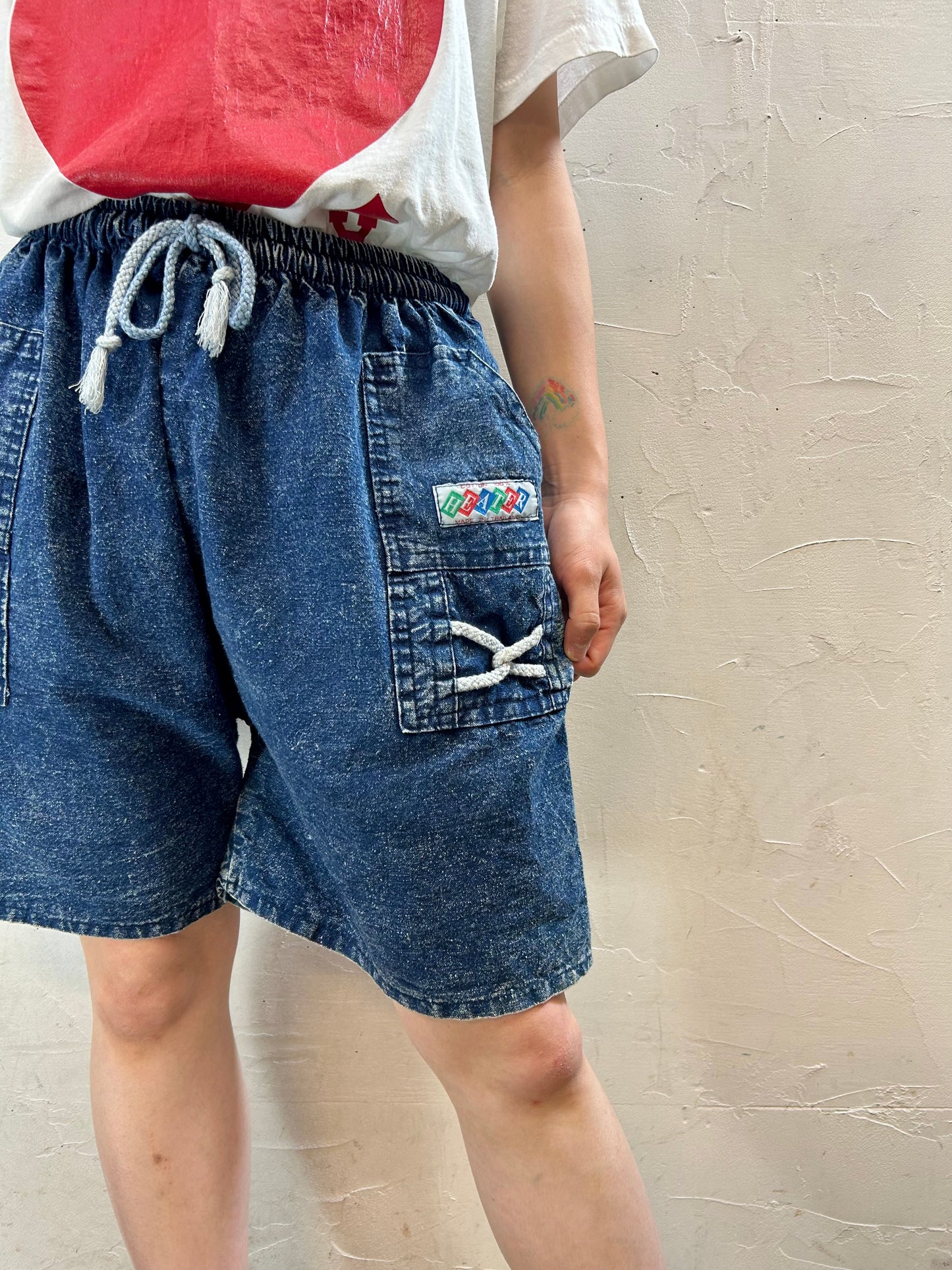 Vintage Denim Short Pants [E27273]