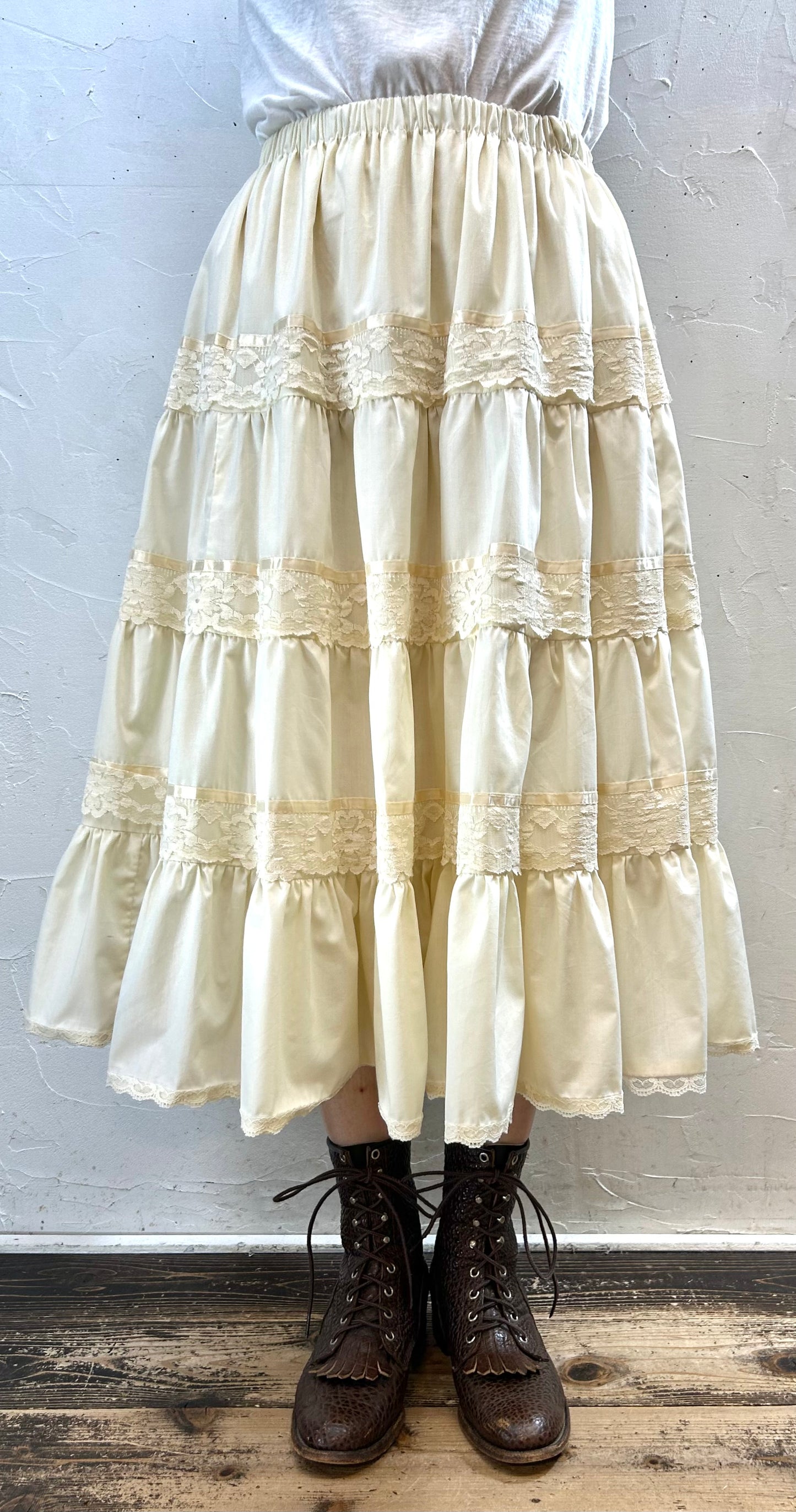 Vintage Skirt  MADE IN USA [H28237]