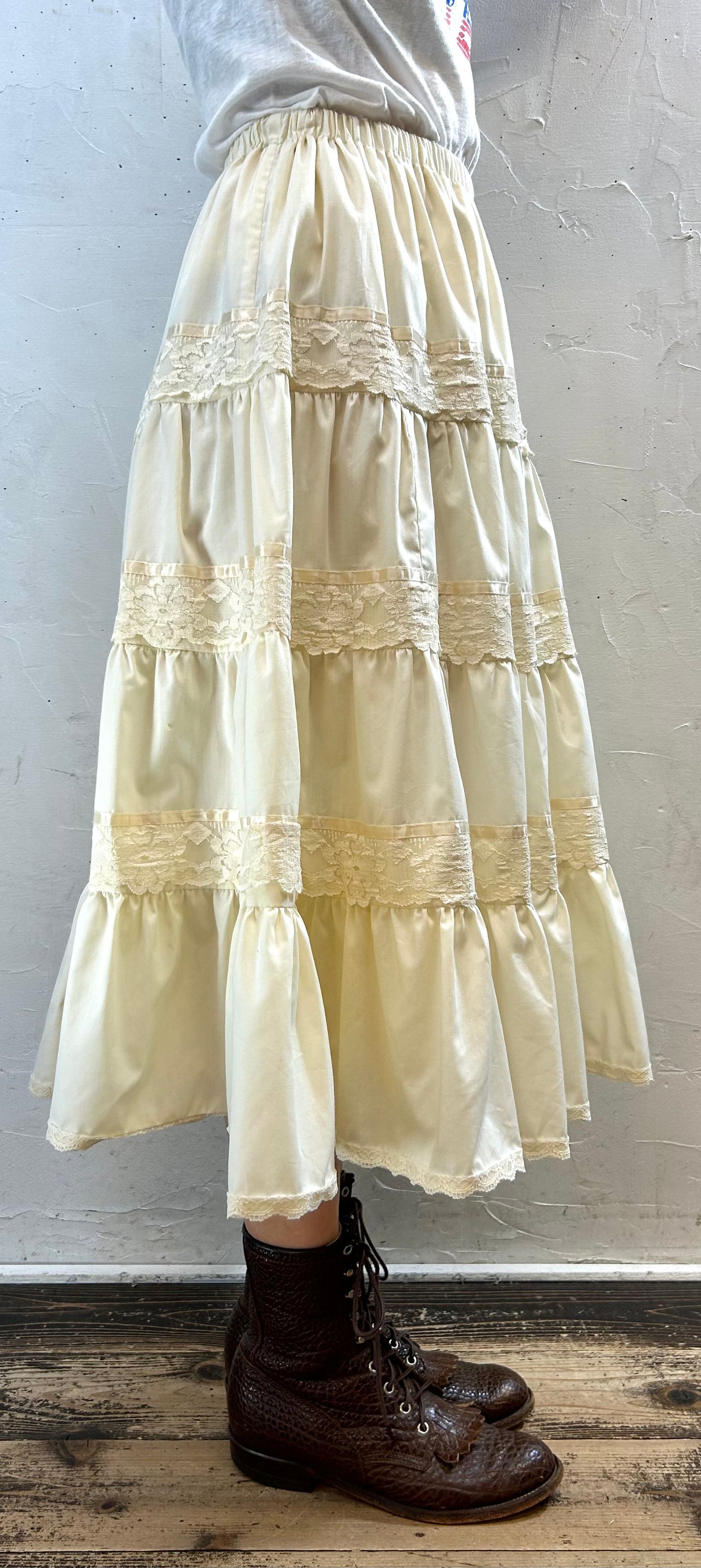 Vintage Skirt  MADE IN USA [H28237]
