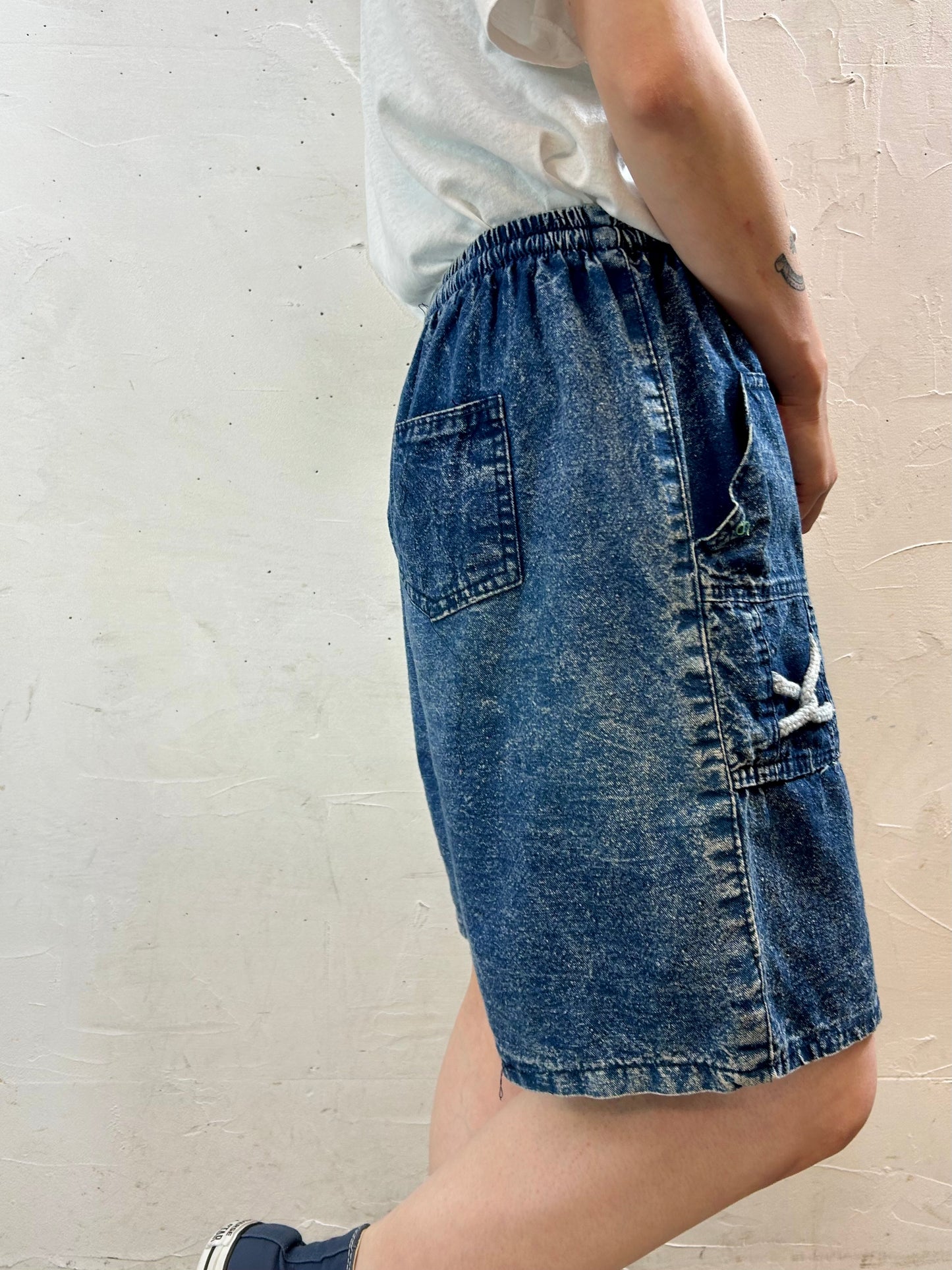 Vintage Denim Short Pants [E27273]