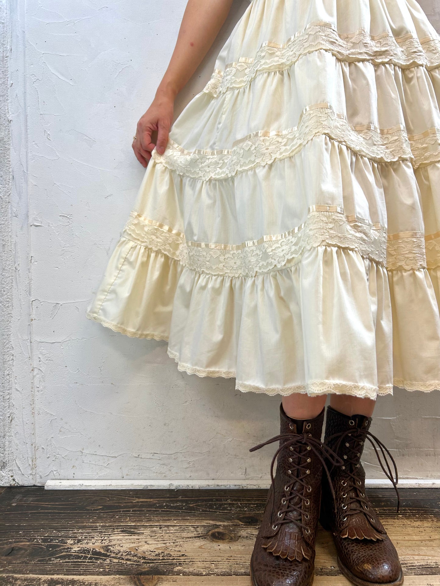 Vintage Skirt  MADE IN USA [H28237]