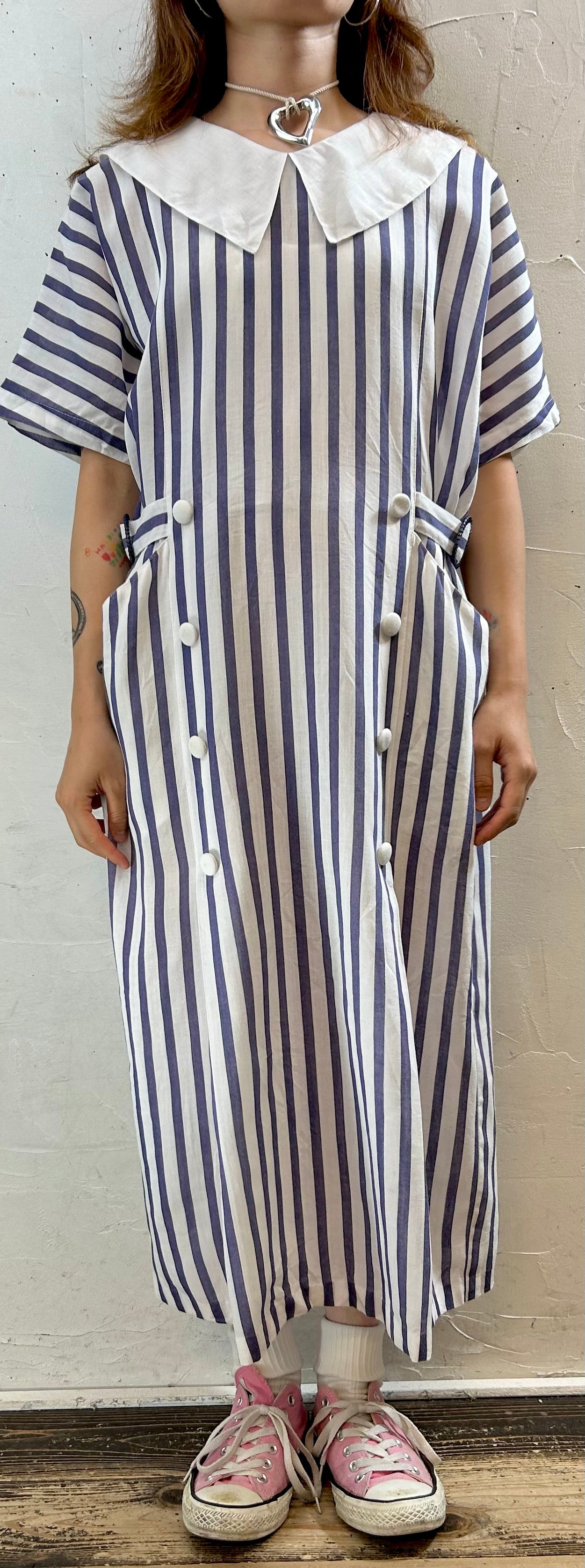 Vintage Stripe Dress [G27893]