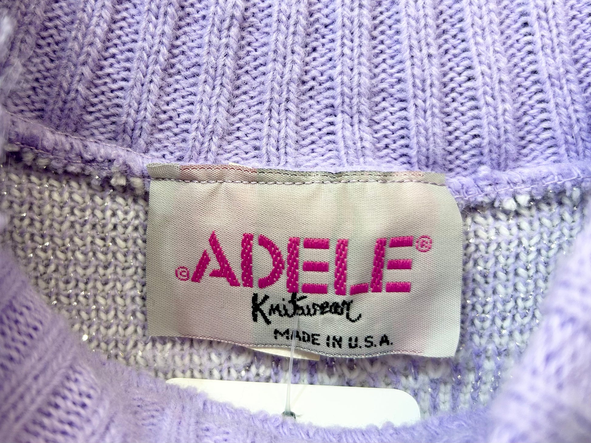 ’80s Vintage Fancy Knit Sweater 〜ADELE〜［K25590］