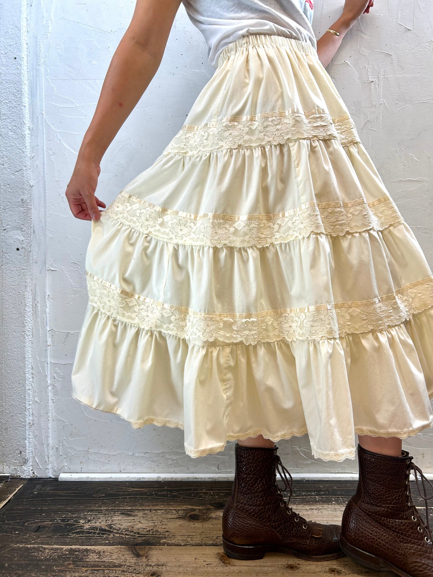 Vintage Skirt  MADE IN USA [H28237]