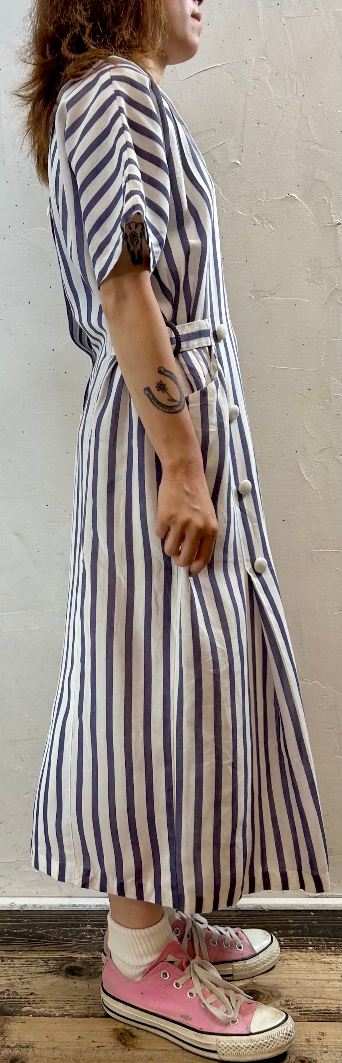 Vintage Stripe Dress [G27893]