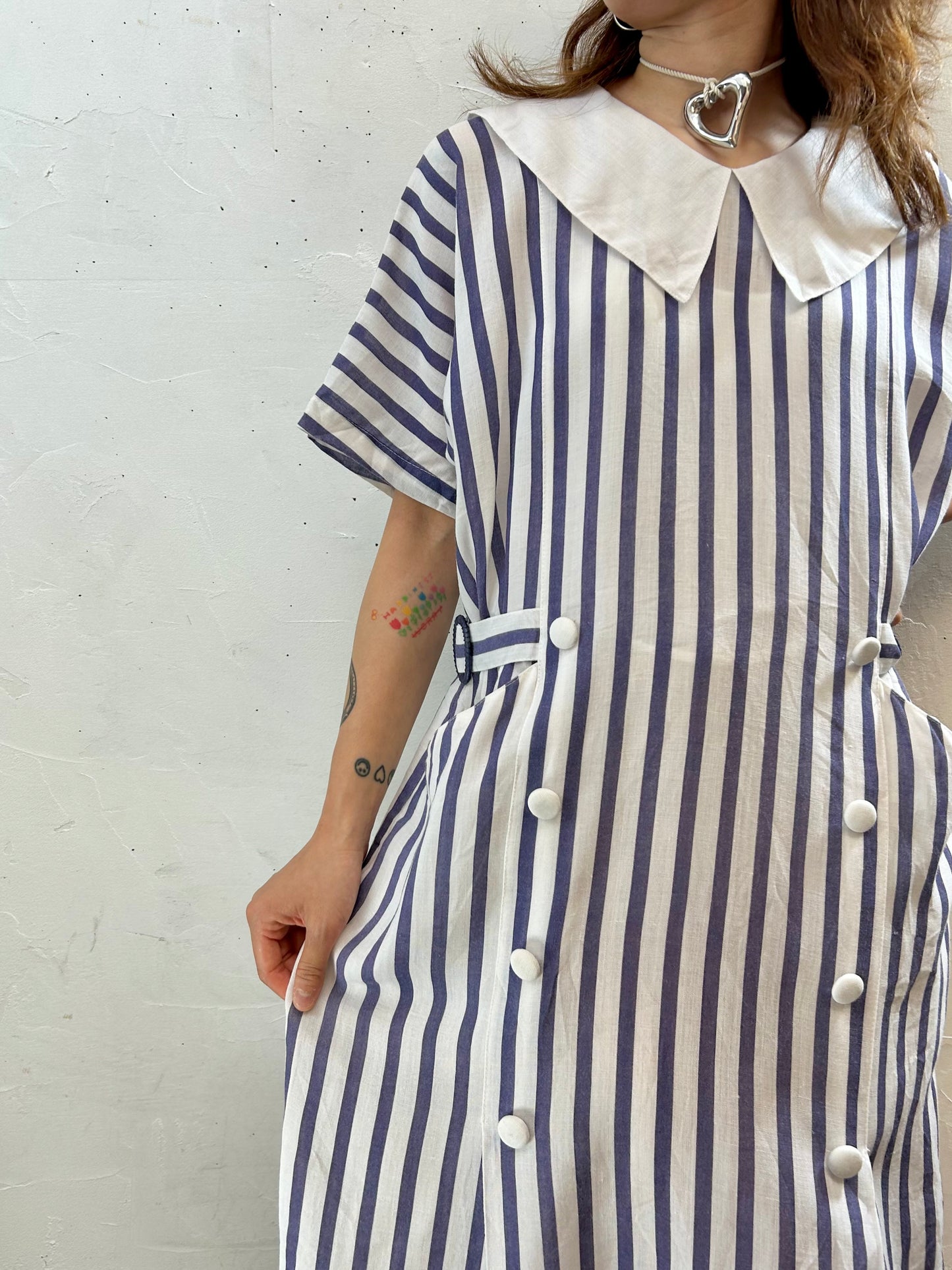 Vintage Stripe Dress [G27893]