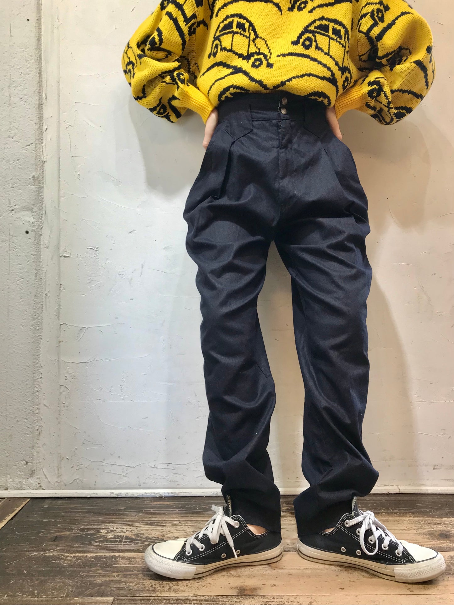 Vintage Tuck Pants [K25601]