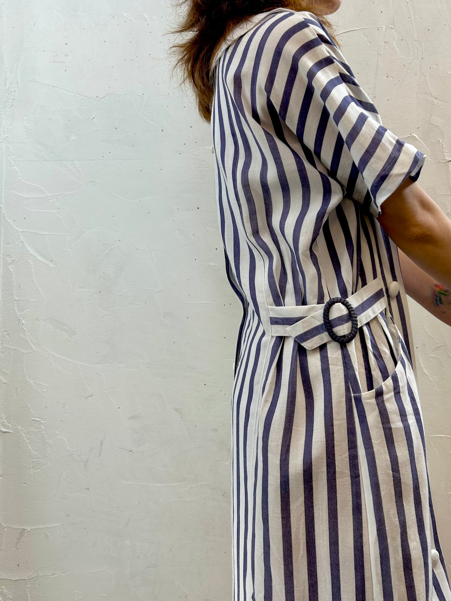 Vintage Stripe Dress [G27893]