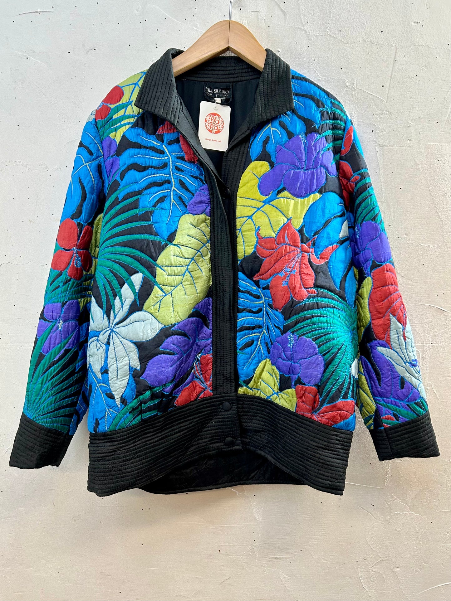 Vintage Quilting Silk Jacket [J28682]