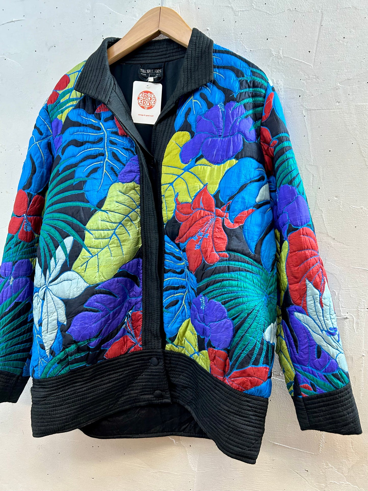 Vintage Quilting Silk Jacket [J28682]