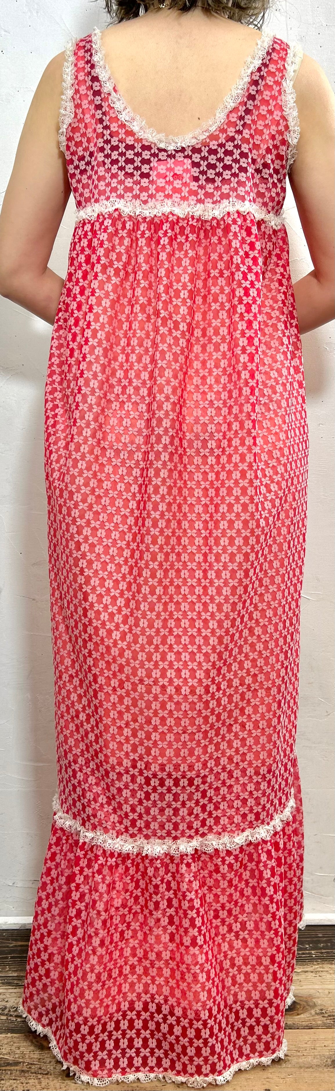 '70s Vintage Lingerie Dress [F27587]