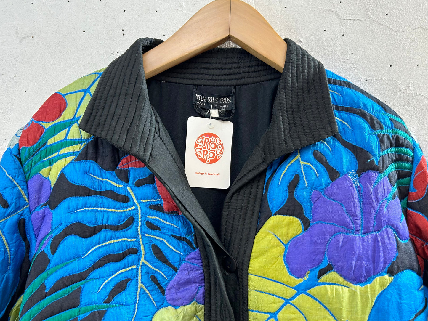 Vintage Quilting Silk Jacket [J28682]