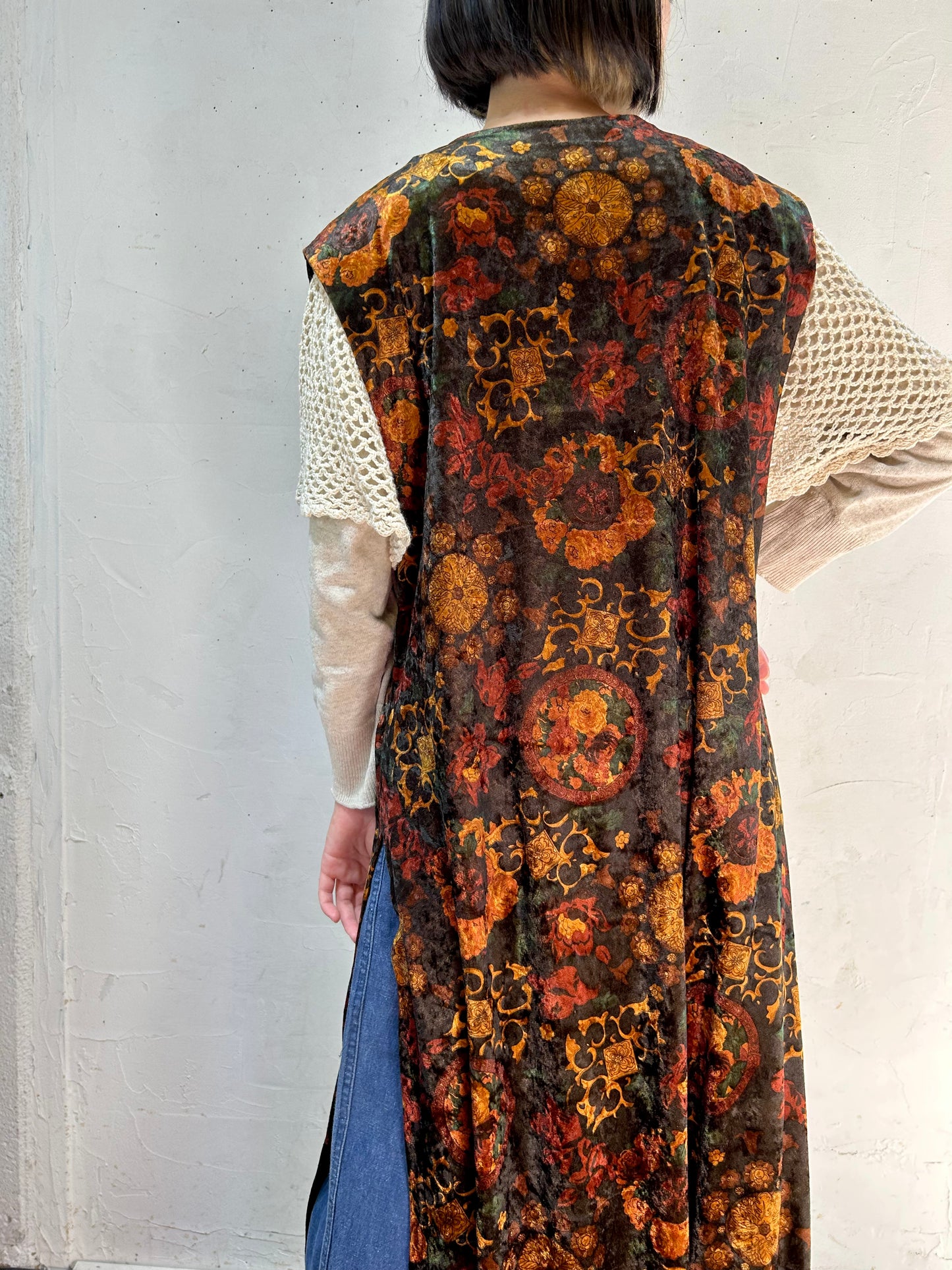 Vintage Velours Gown Vest [J25291]