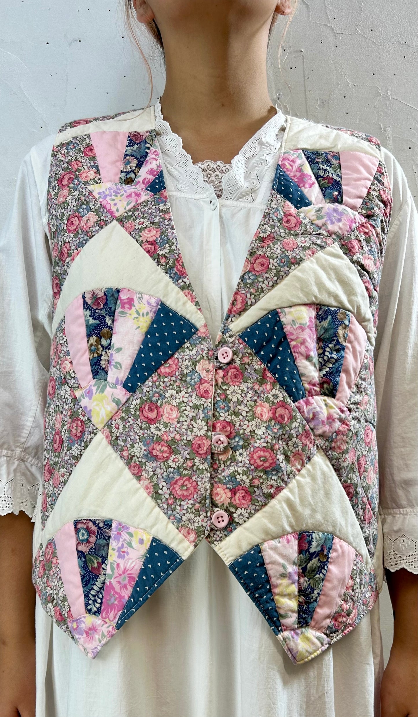 Vintage Patchwork Vest ［F27755]