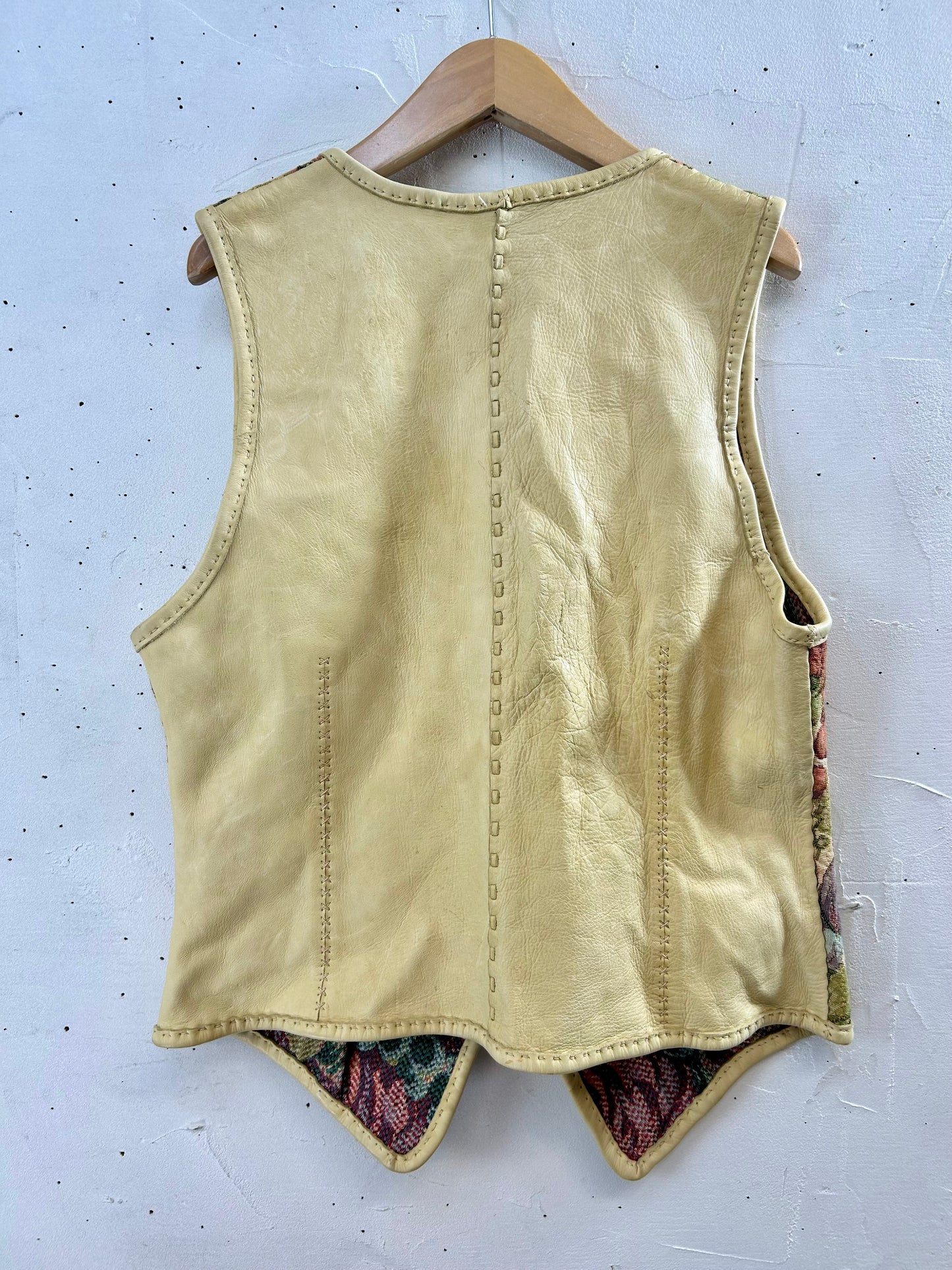 Vintage Leather Craft Vest [I28460]