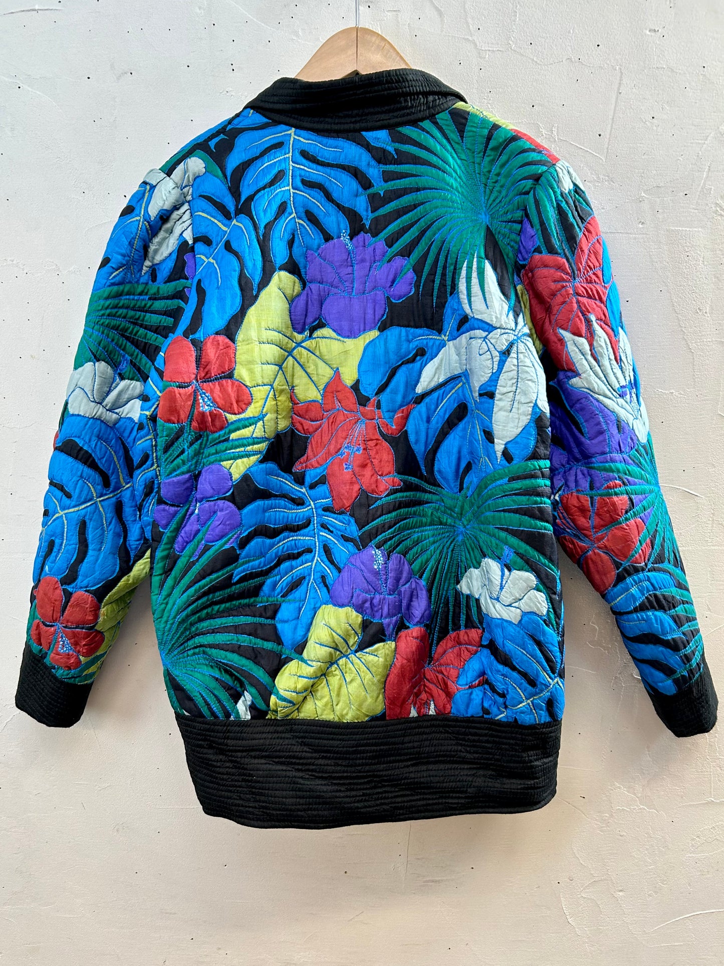 Vintage Quilting Silk Jacket [J28682]