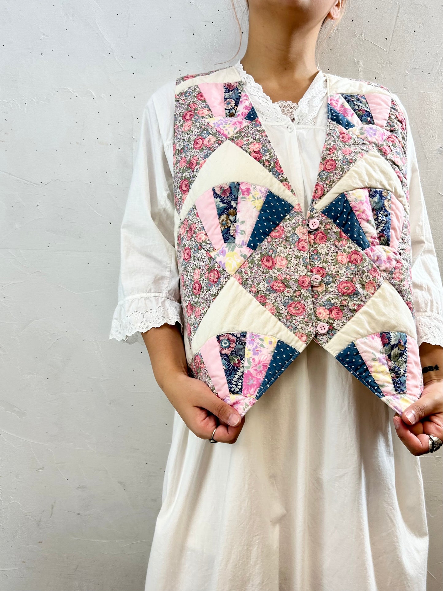 Vintage Patchwork Vest ［F27755]