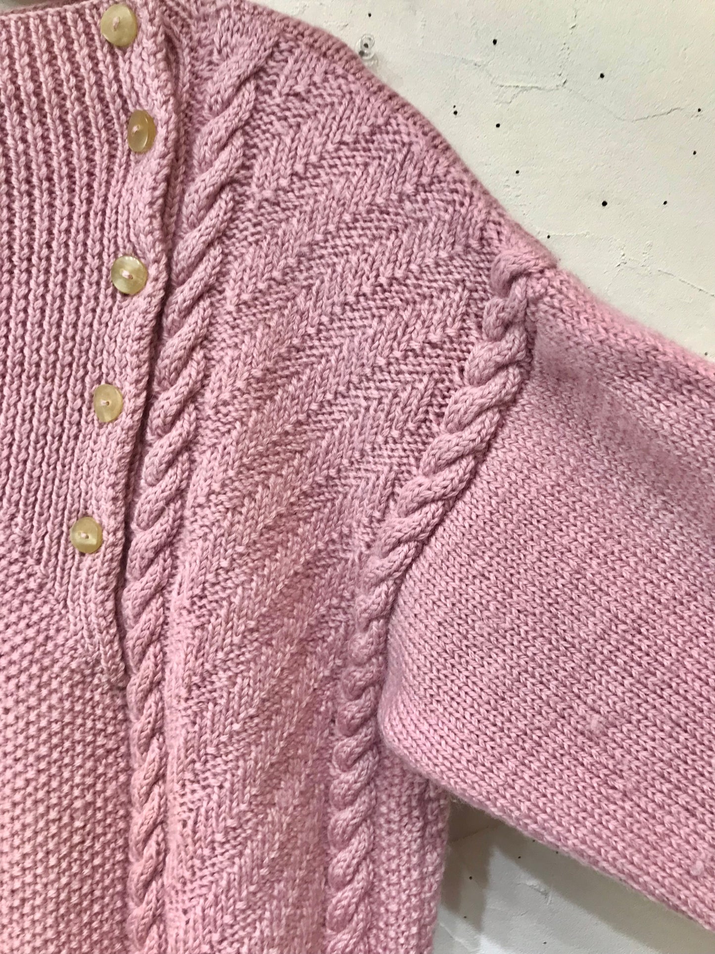 Vintage Wool Hand Knit Sweater [A25982]