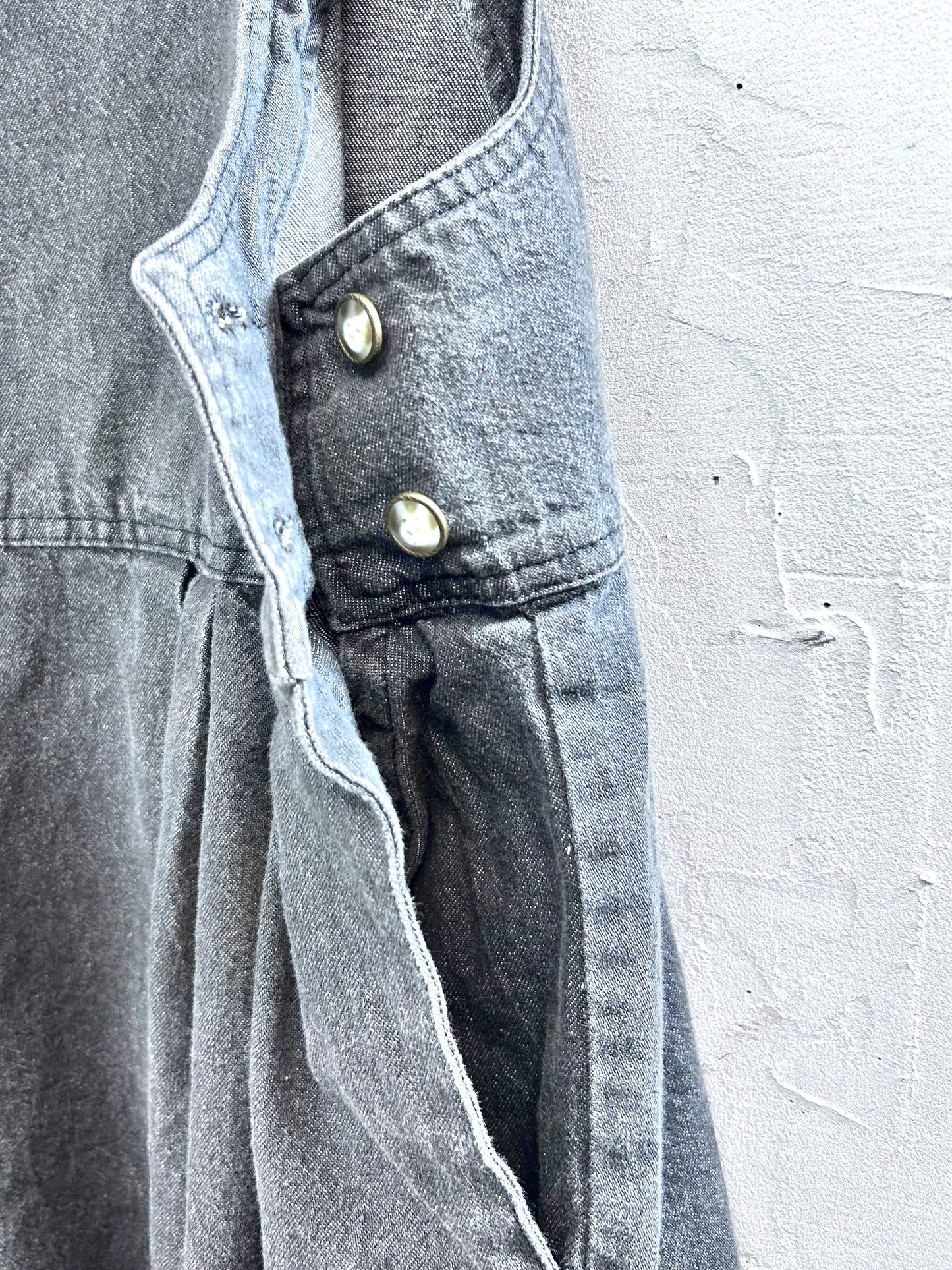 Vintage Denim Over Dress 〜Woor rich〜 MADE IN USA [L29115］