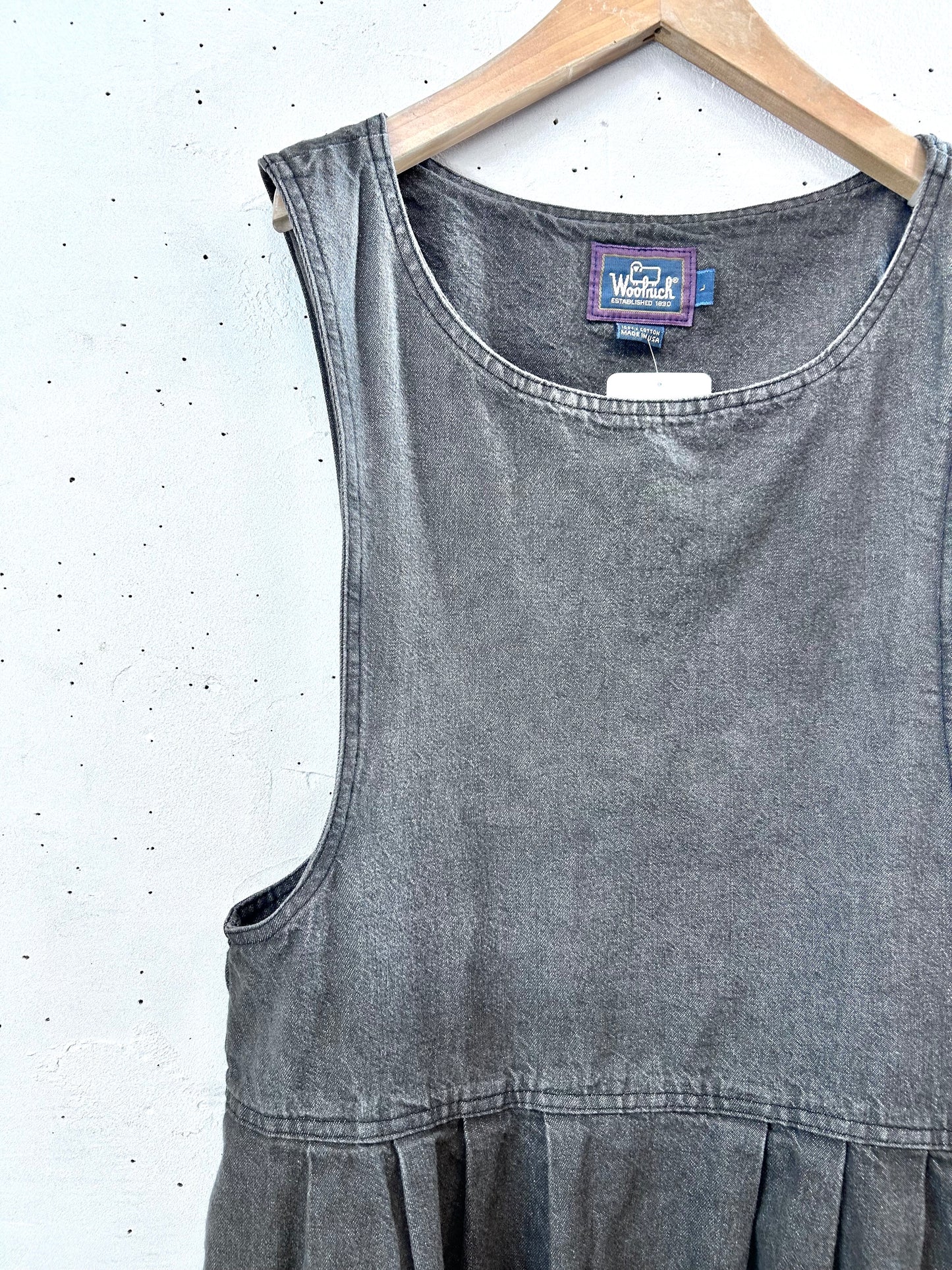 Vintage Denim Over Dress 〜Woor rich〜 MADE IN USA [L29115］