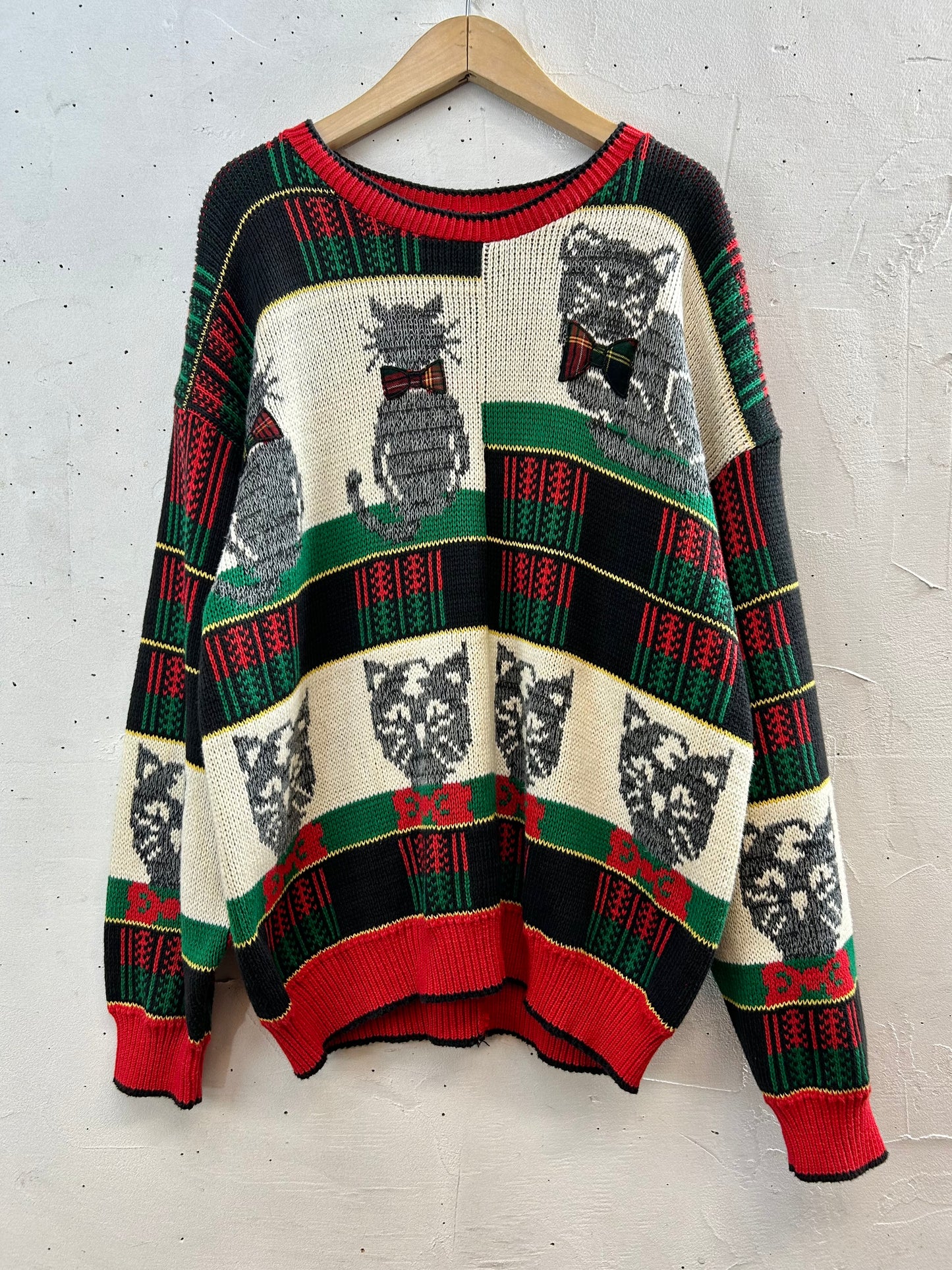 Vintage Cotton Knit Sweater MADE IN USA [K28896]