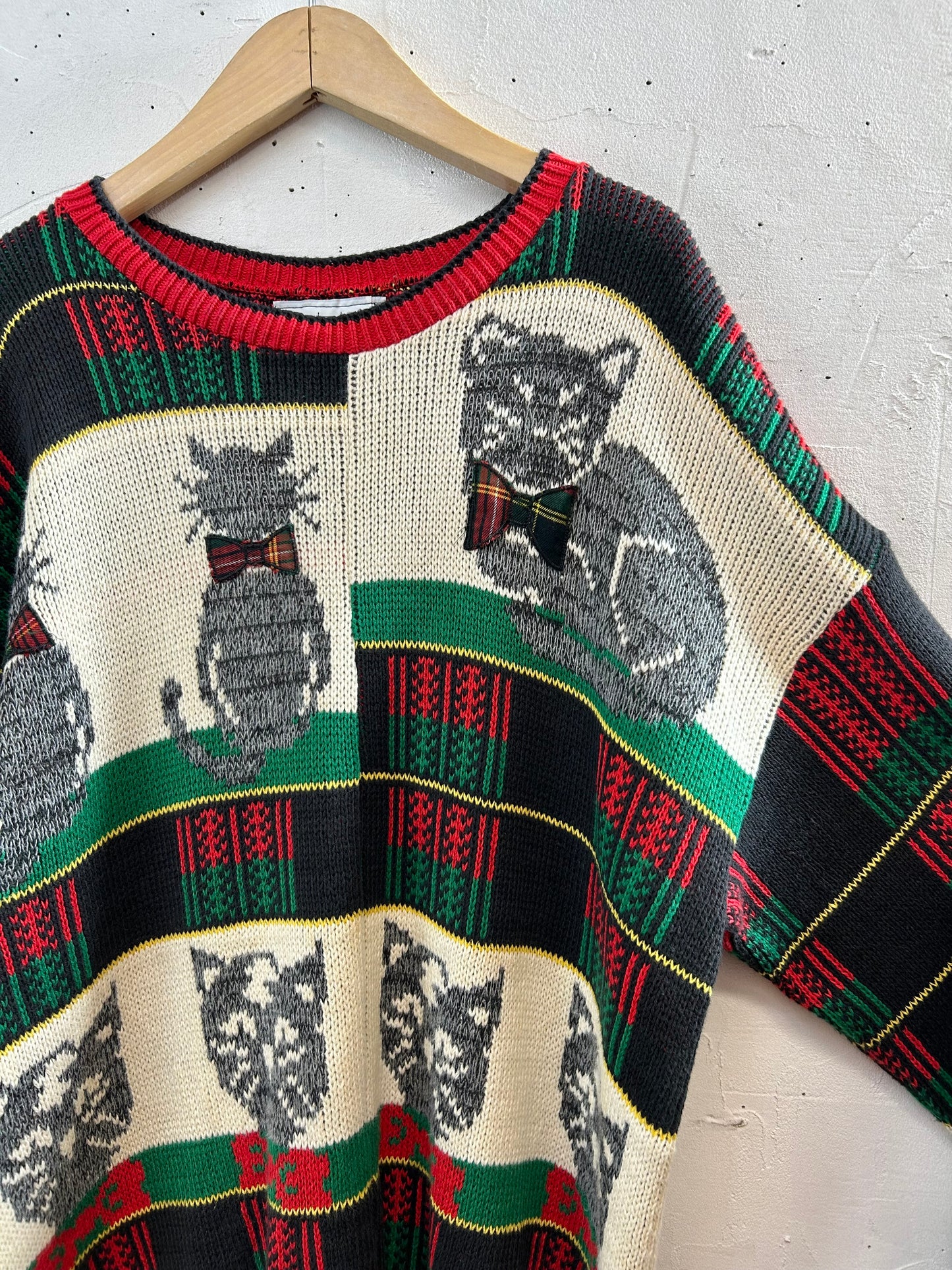 Vintage Cotton Knit Sweater MADE IN USA [K28896]